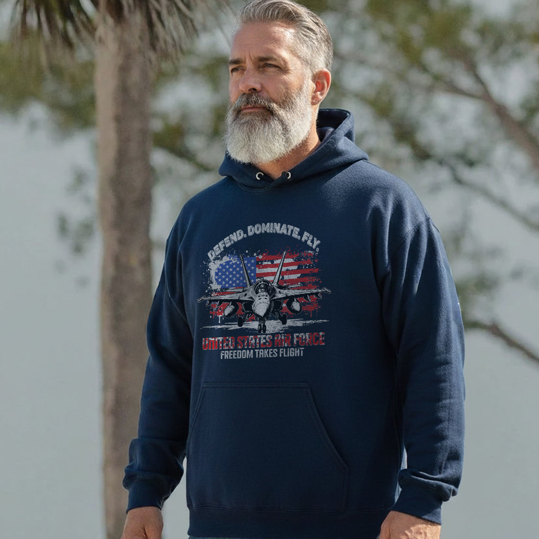 Defend Dominate Fly United States Air Force Hoodie