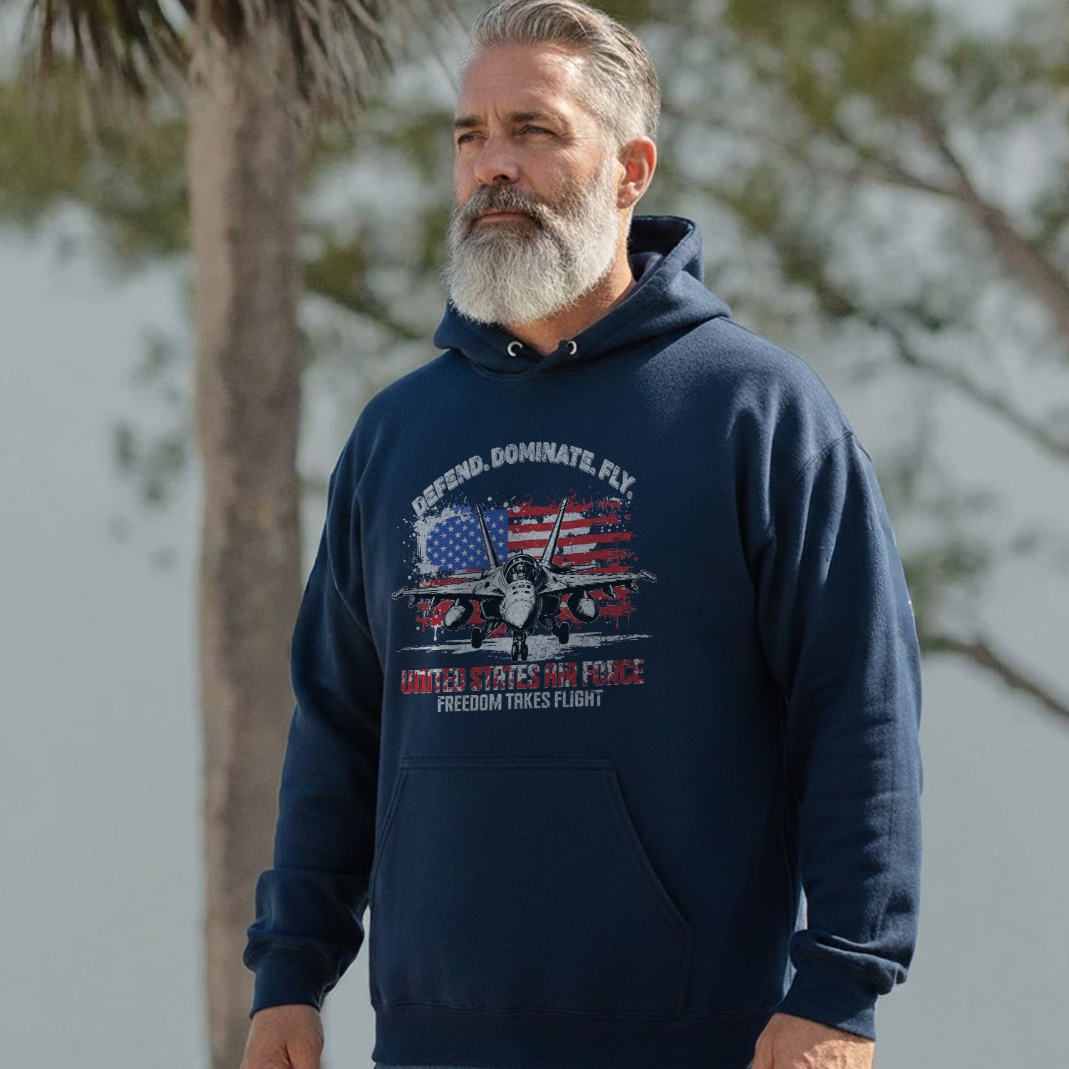 Defend Dominate Fly United States Air Force Hoodie