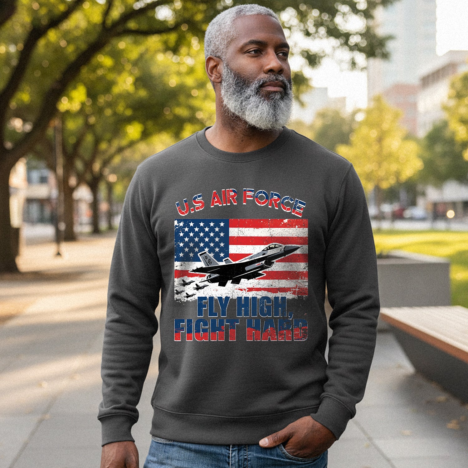 Fly High, Fight Hard, Honor Service Sweatshirt