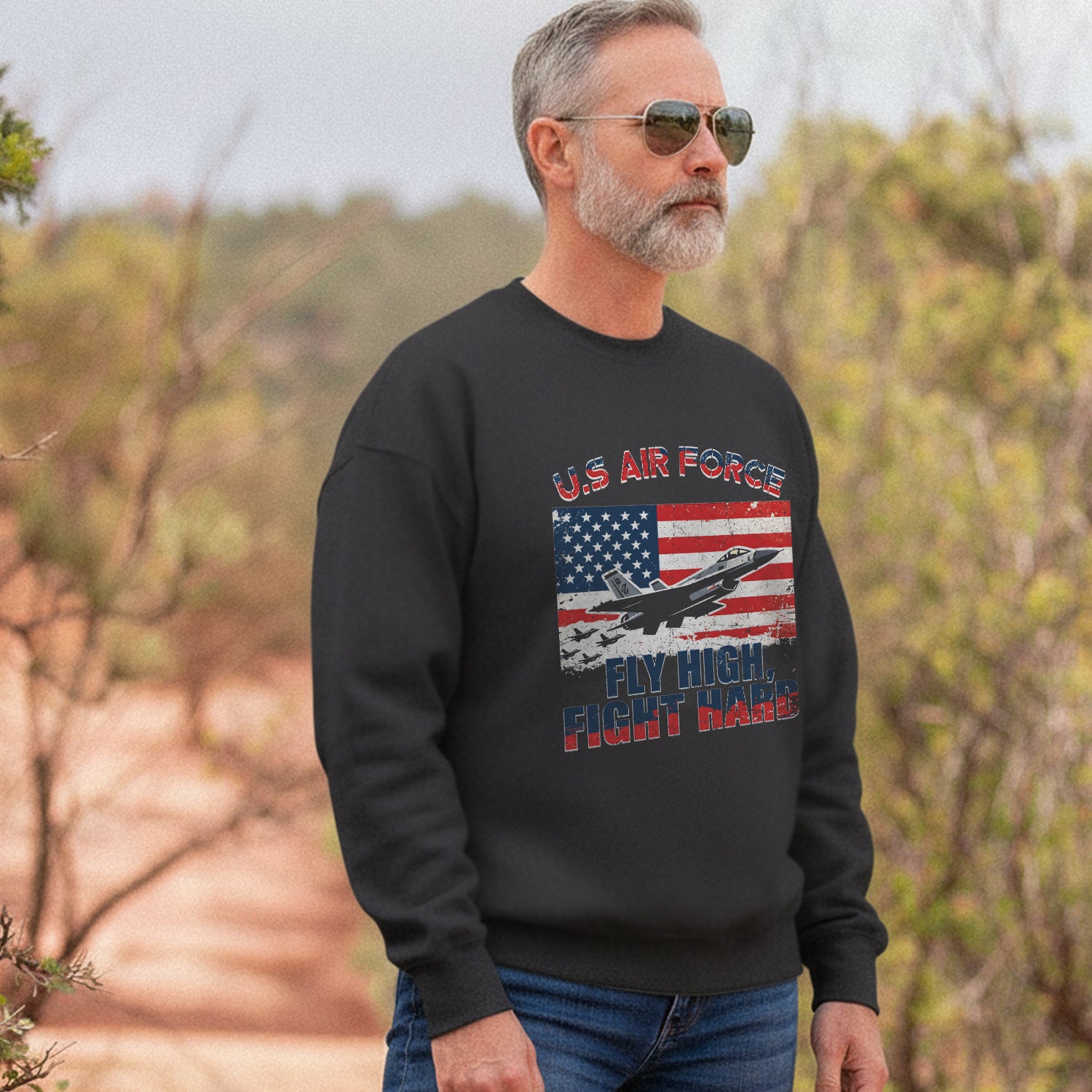 Fly High, Fight Hard, Honor Service Sweatshirt