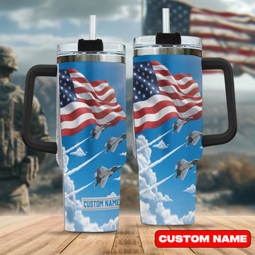 US Air Force  All-over Print PersonalizedTumbler 40oz