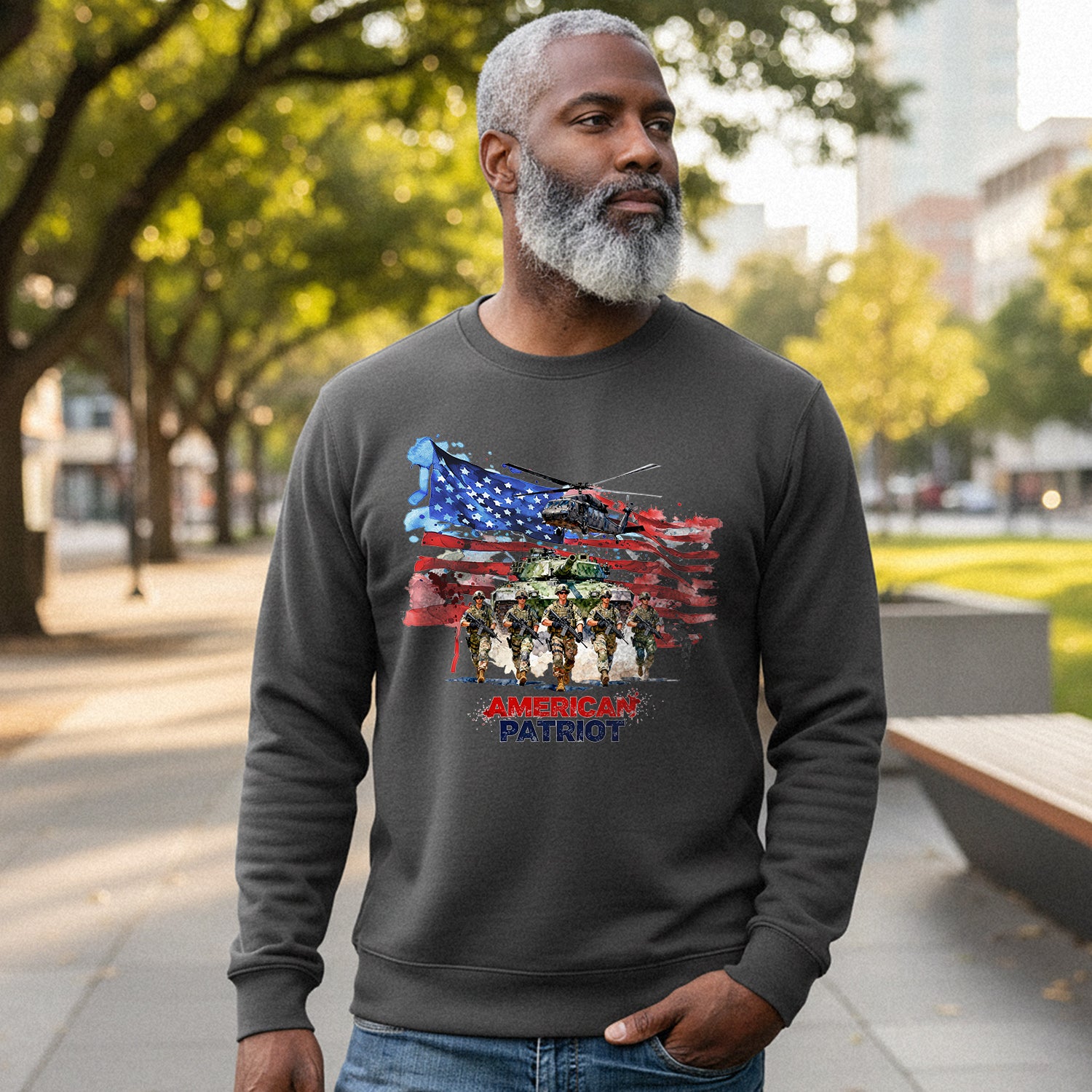 American Patriot Military Veteran Honor Sweatshirt