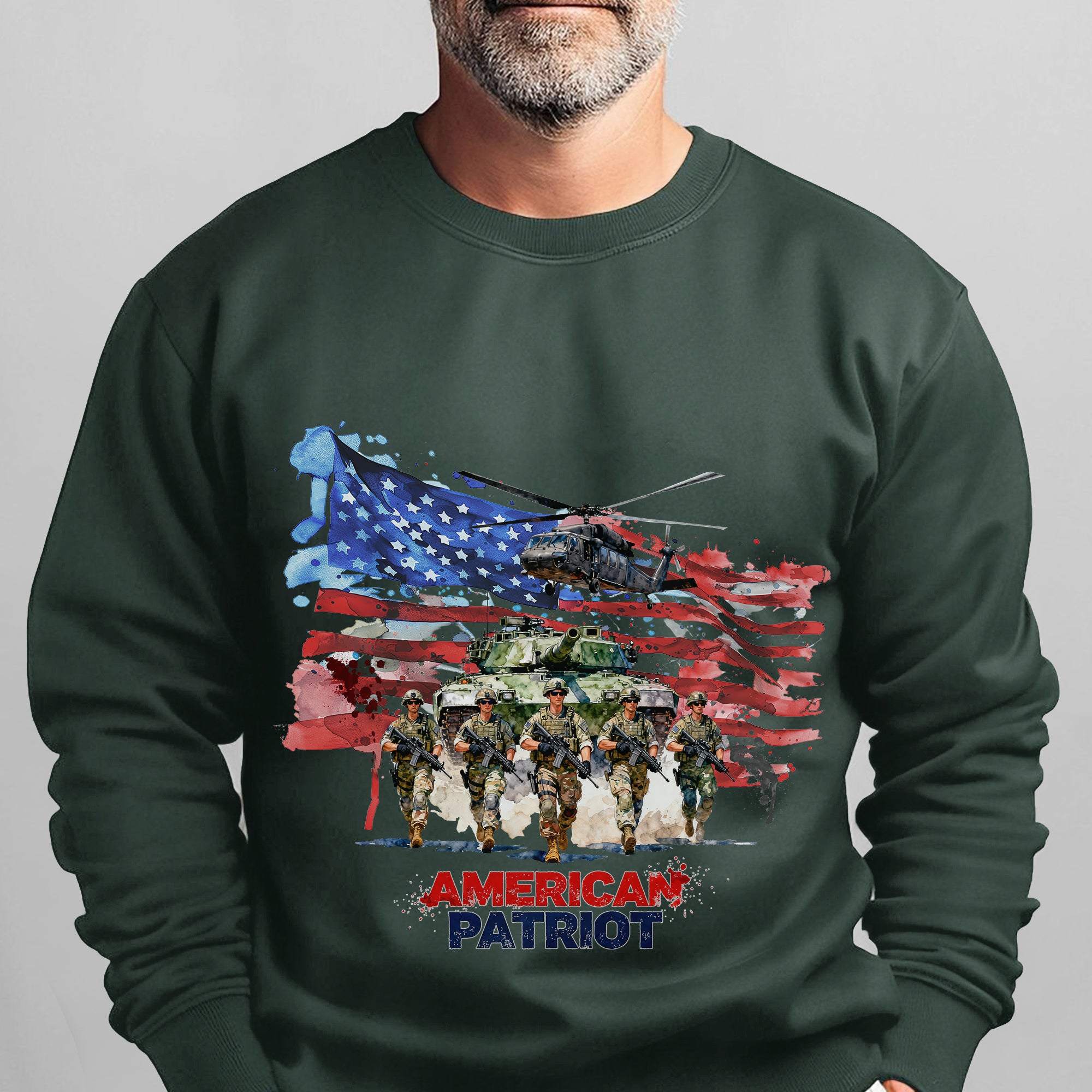 American Patriot Military Veteran Honor Sweatshirt