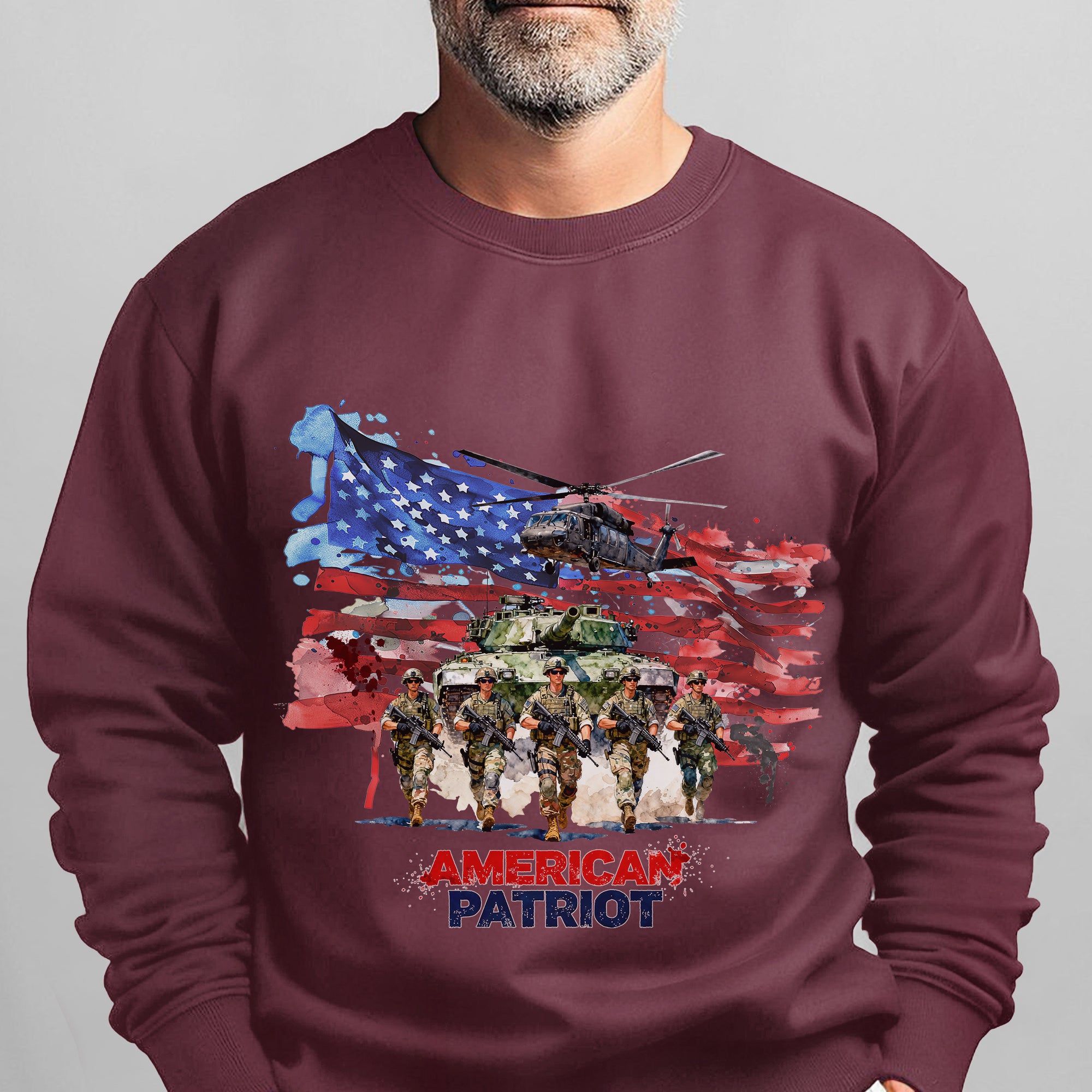 American Patriot Military Veteran Honor Sweatshirt