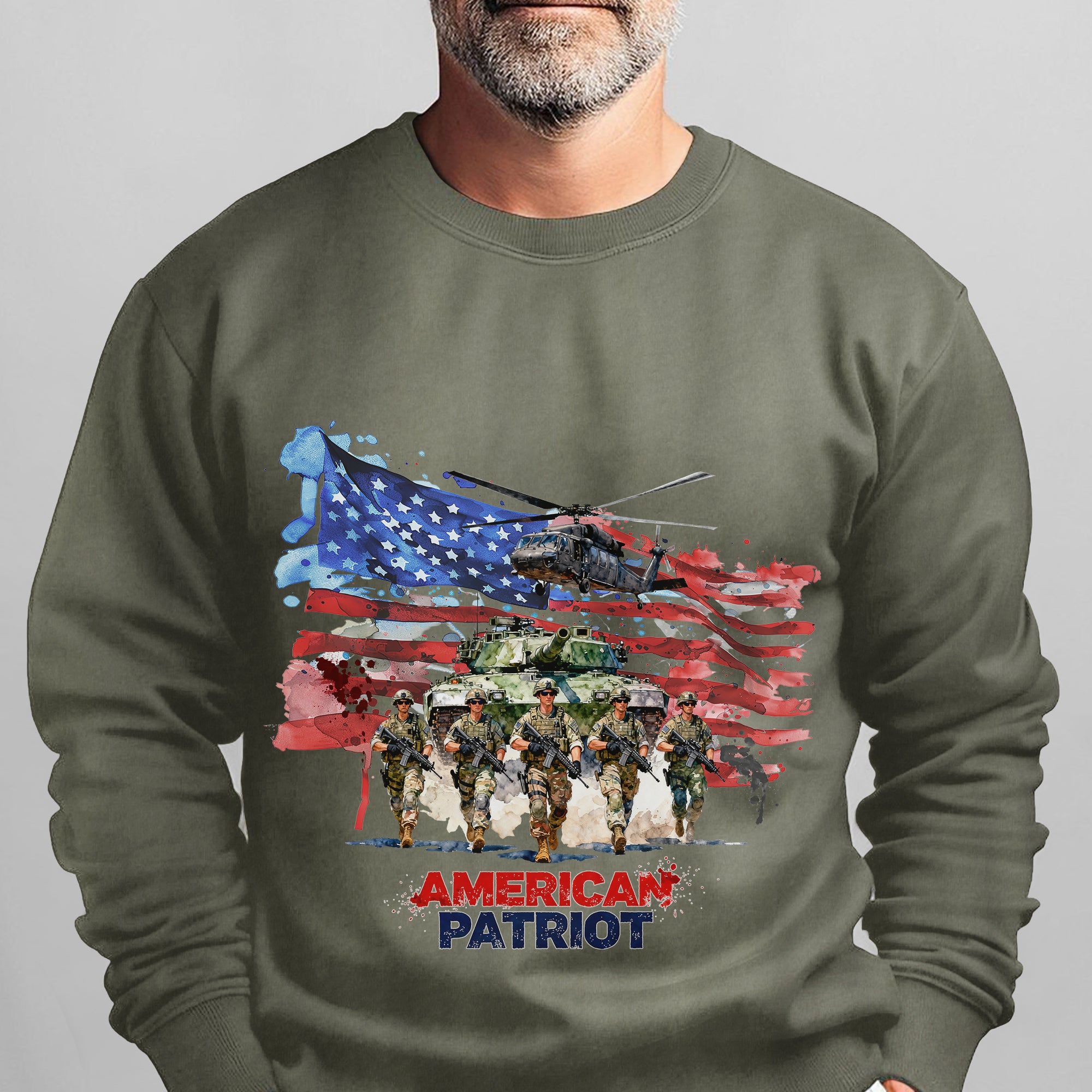 American Patriot Military Veteran Honor Sweatshirt