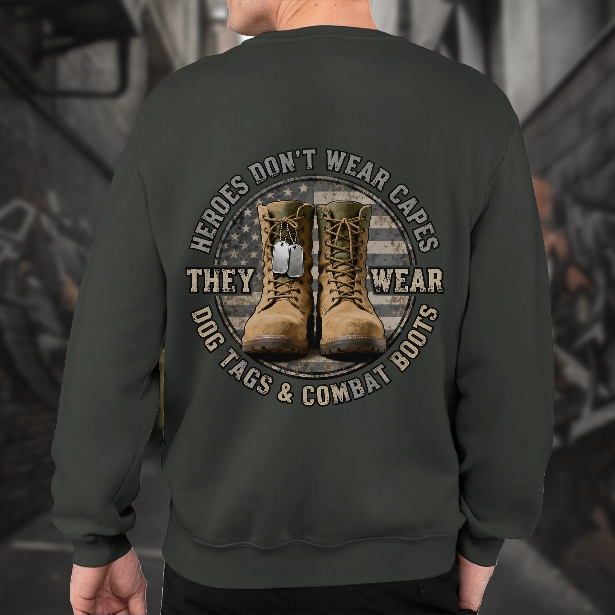 Heroes Donâ€™t Wear Capes They Wear Dog Sweatshirt