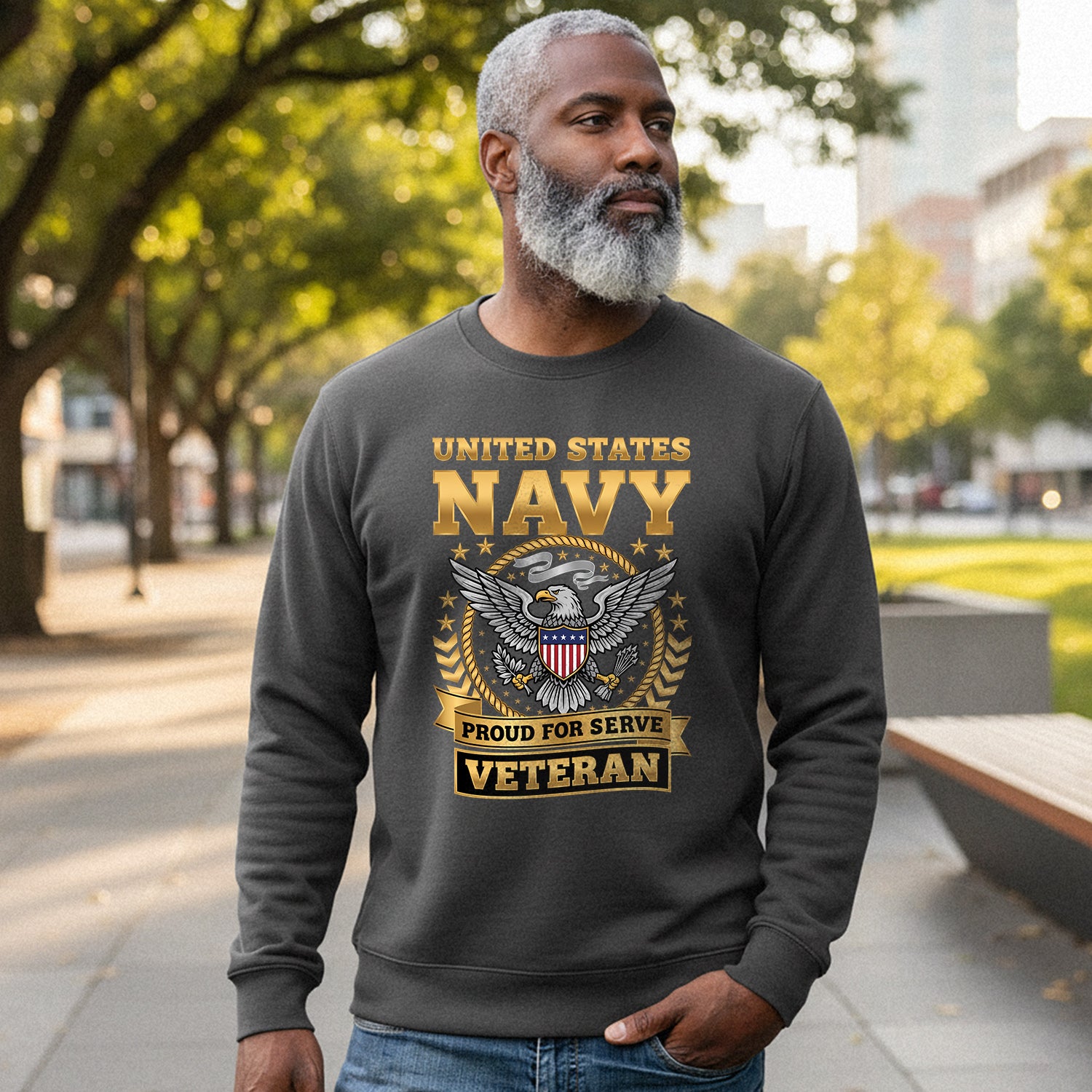 United States Navy Proud to Serve Sweatshirt