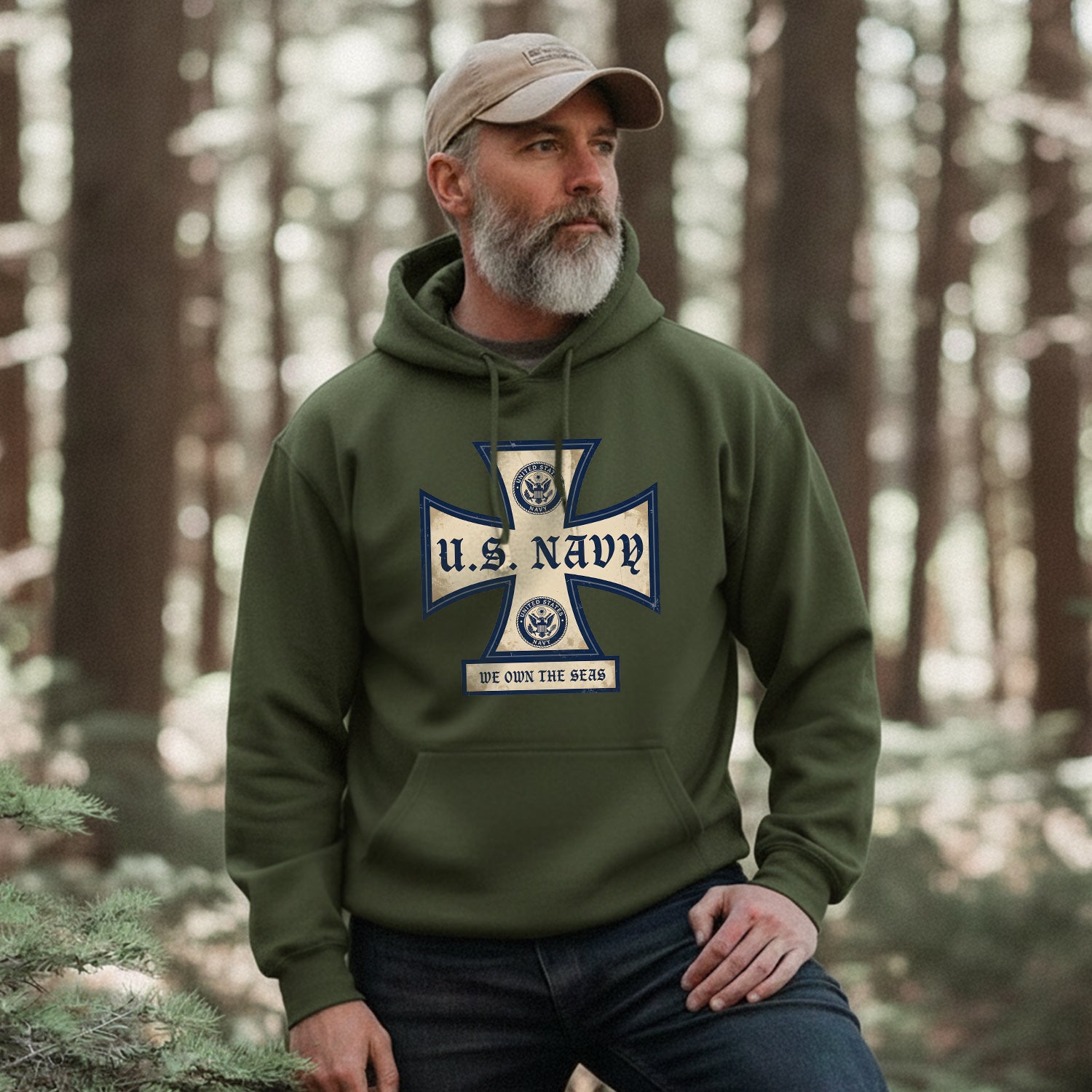 We Own the Seas with Navy Pride Hoodie
