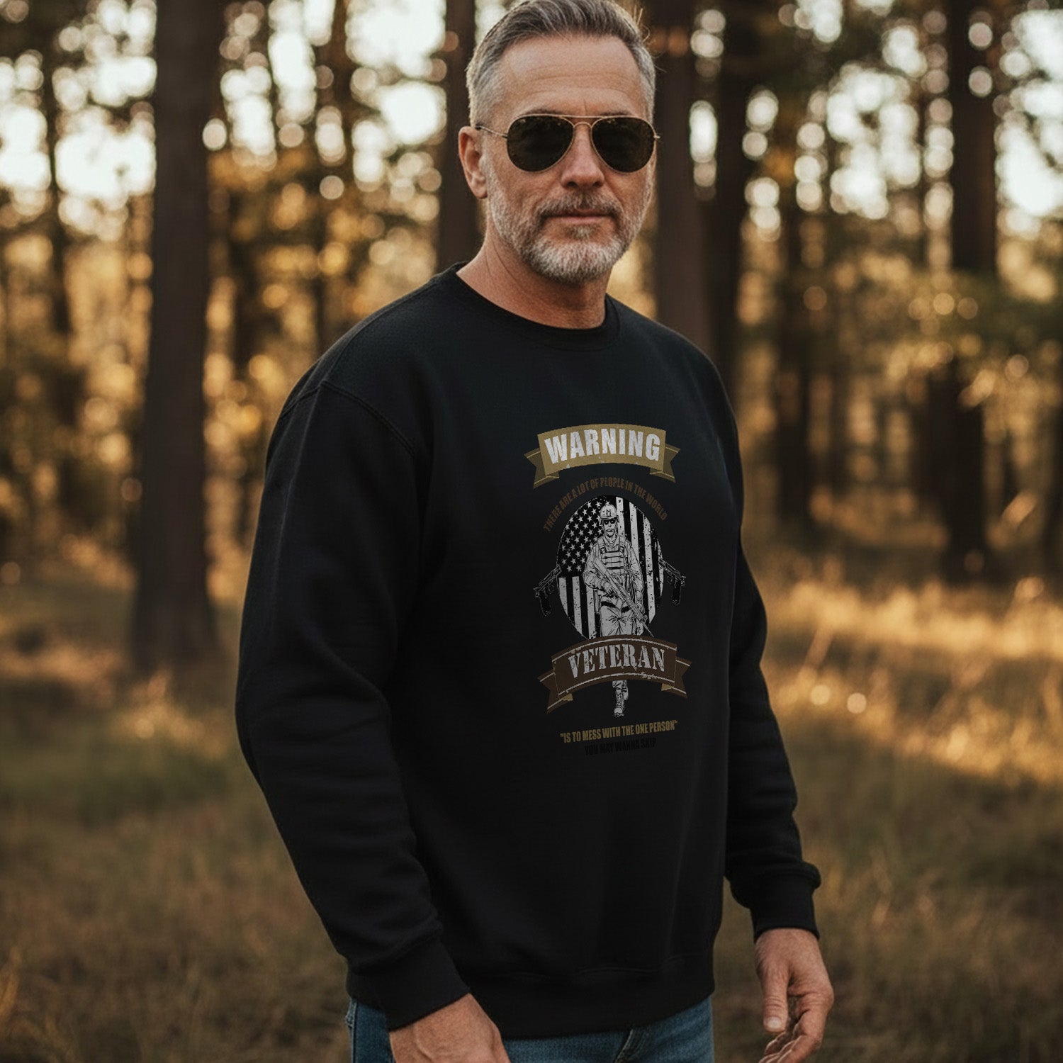 Warning There Are Many People in the World but You Should Never Mess With a Veteran Military Sweatshirt