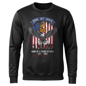 It Cannot Be Inherited Nor Can It Be Purchased I Earned It with Blood Sweat and Tears Navy Veteran Sweatshirt