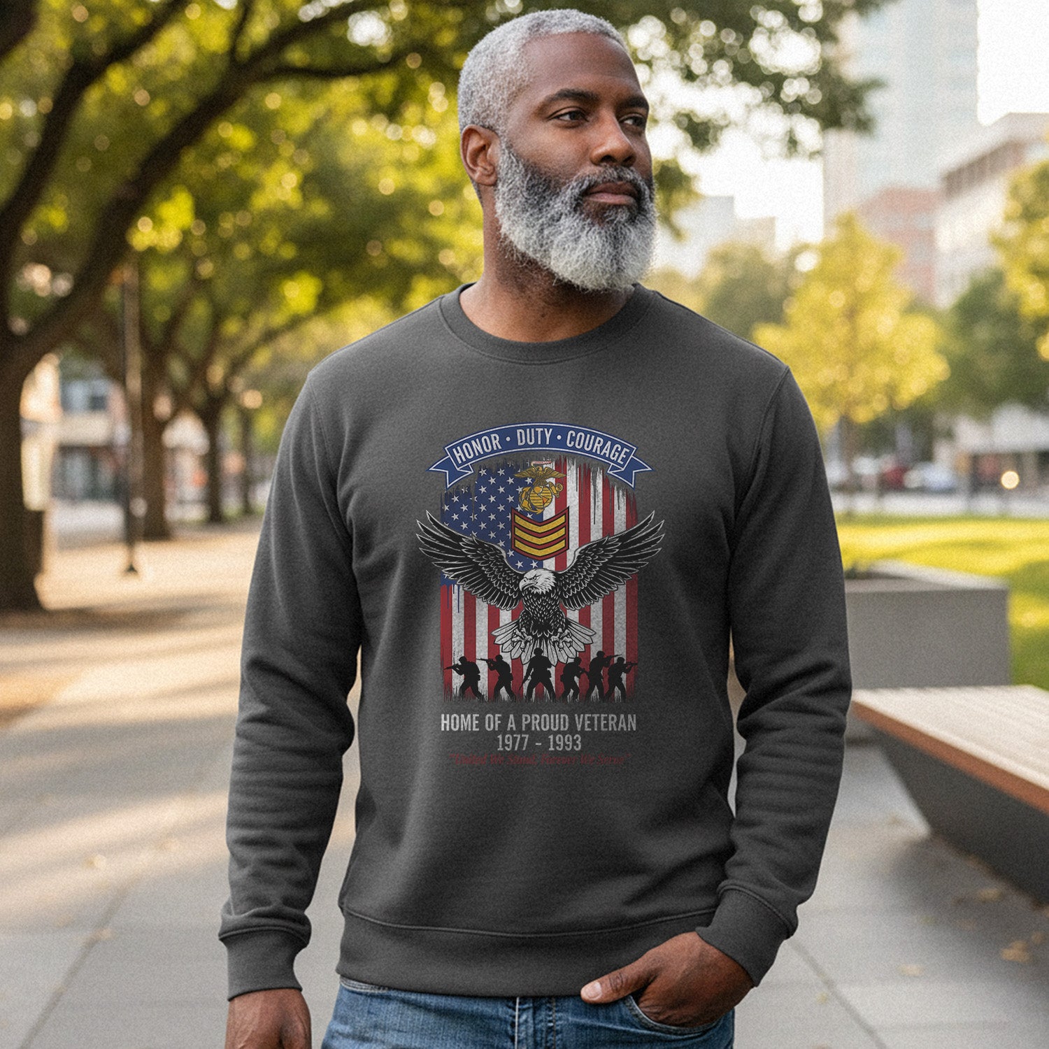It Cannot Be Inherited Nor Can It Be Purchased I Earned It with Blood Sweat and Tears Navy Veteran Sweatshirt