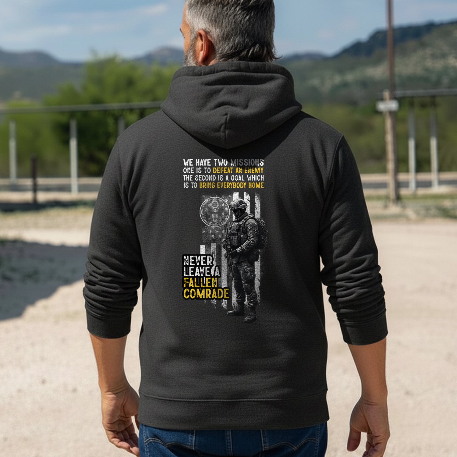 Two Missions Defeat Enemy Bring All Home Hoodie