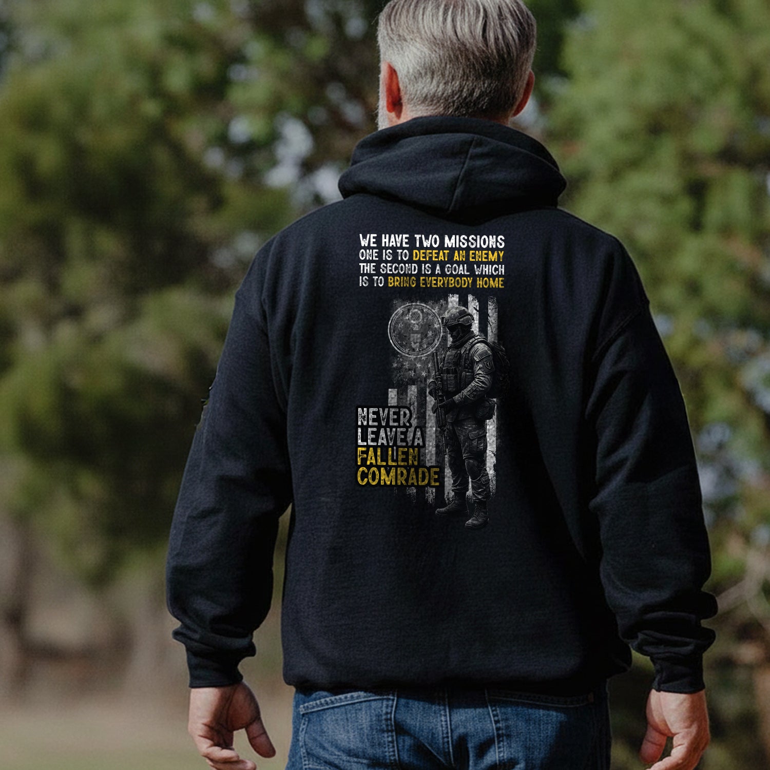 Two Missions Defeat Enemy Bring All Home Hoodie