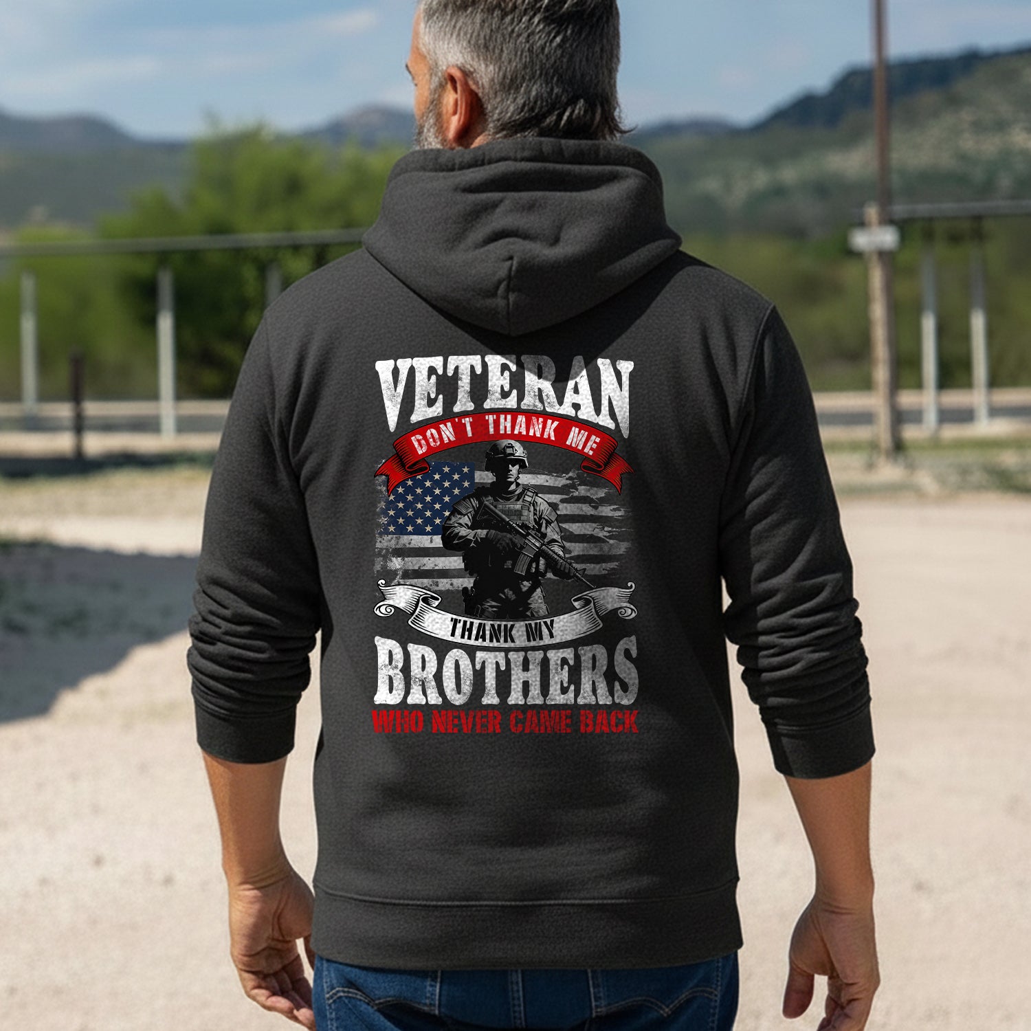 Veteran Don't Thank Me Thank My Brothers Hoodie