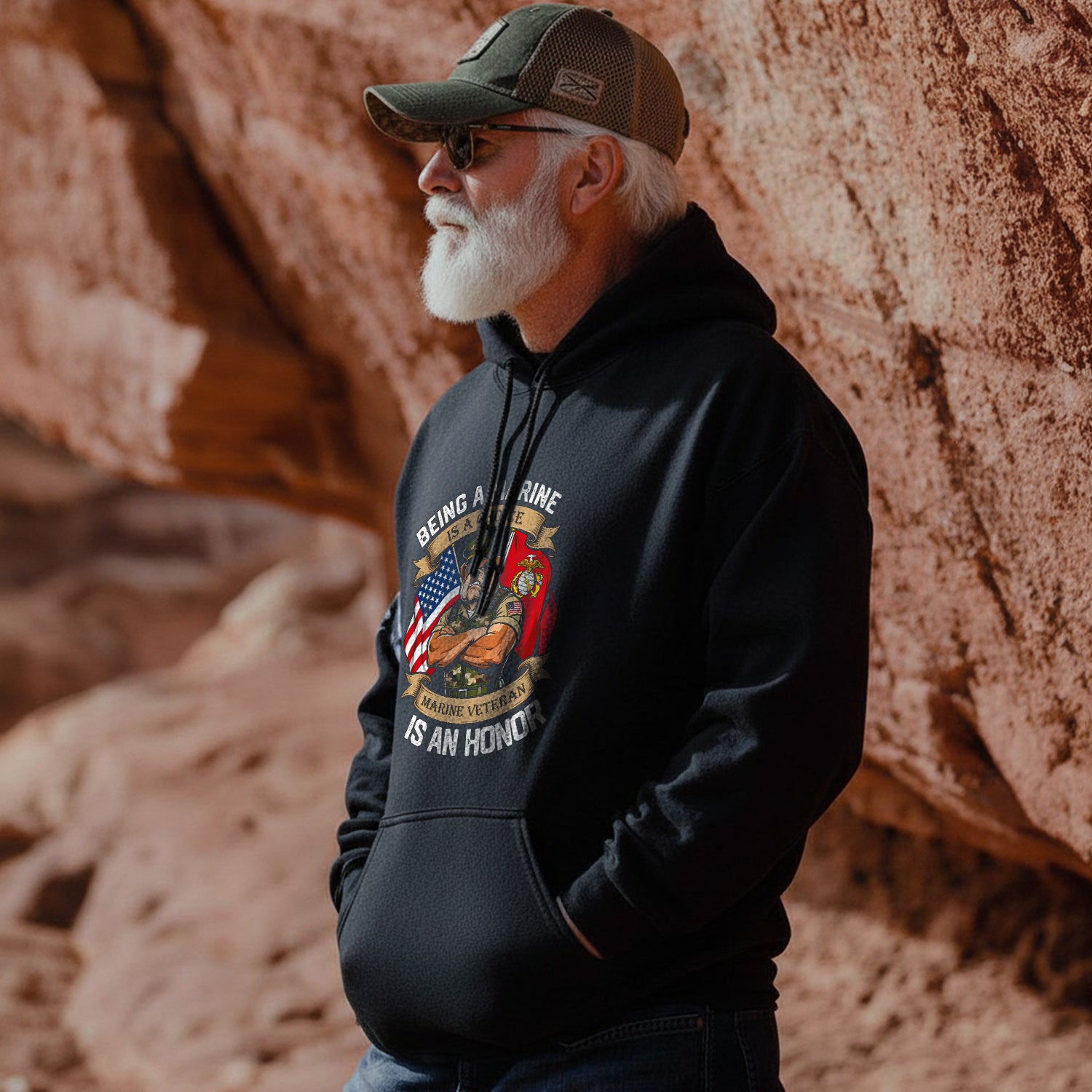 Being a Marine Is a Choice Marine Veteran Hoodie