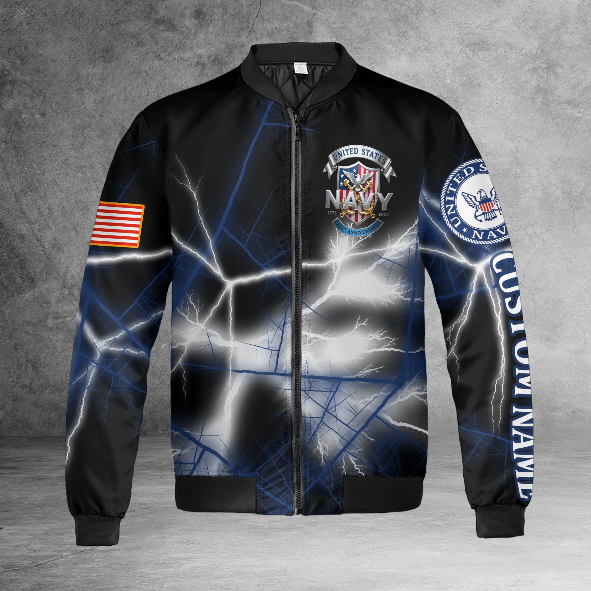U.S. Navy Personalized All-over Print Bomber Jacket