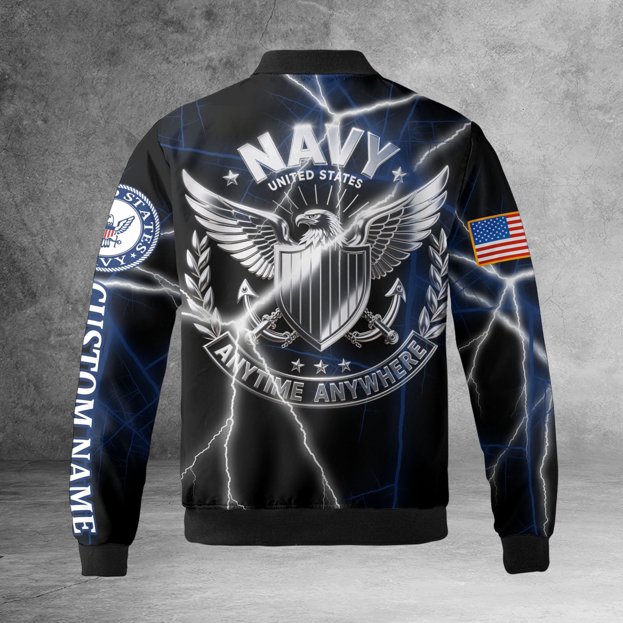 U.S. Navy Personalized All-over Print Bomber Jacket