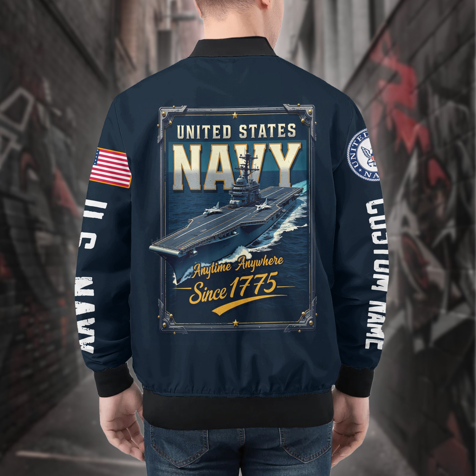 Veteran Honor Personalized All-over Print Bomber Jacket