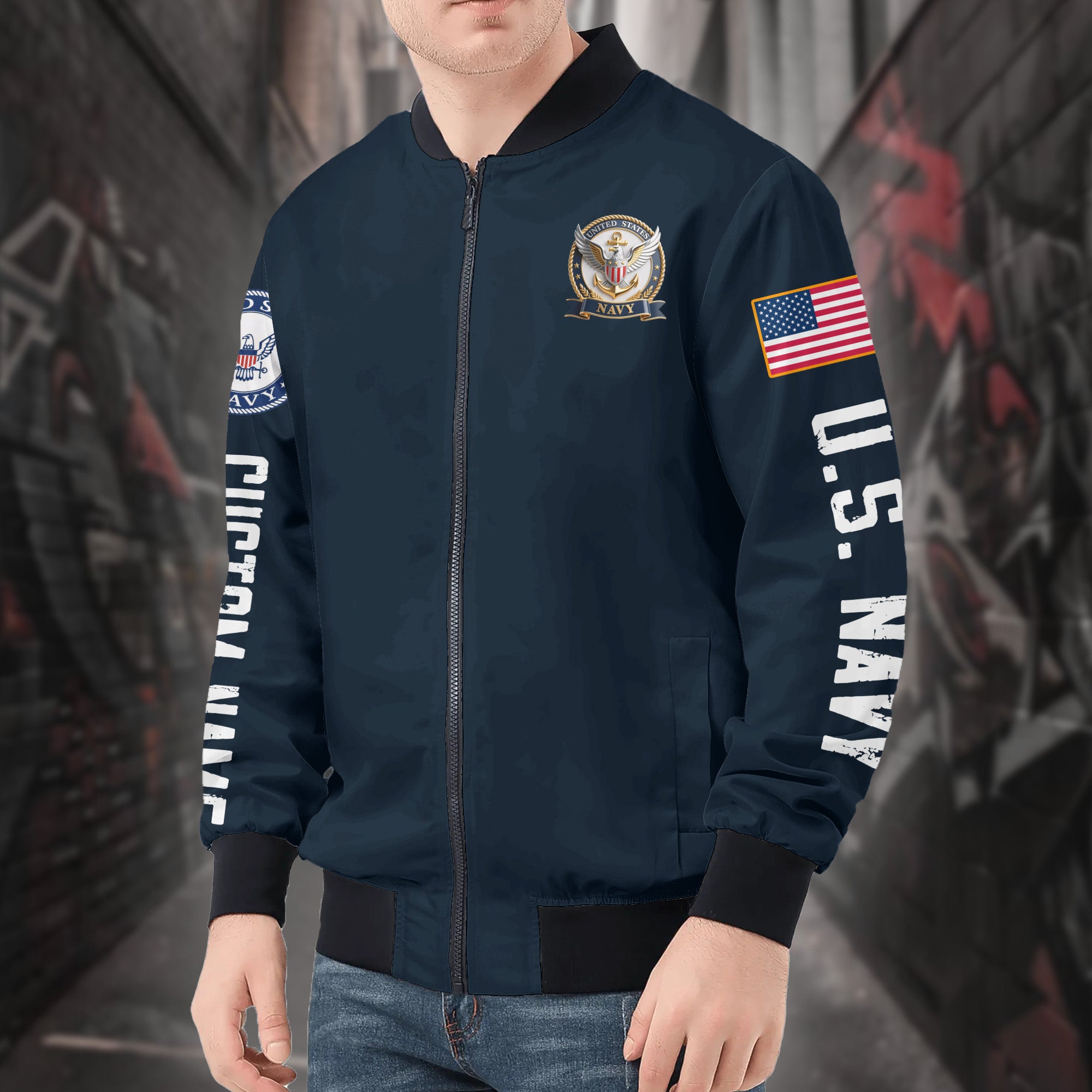 Veteran Honor Personalized All-over Print Bomber Jacket