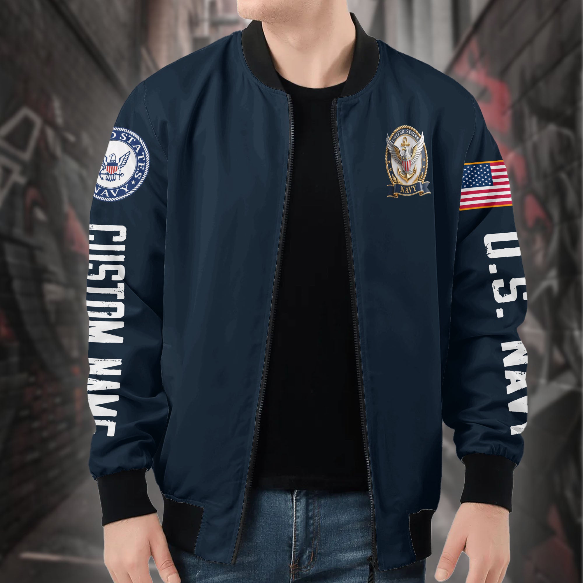Veteran Honor Personalized All-over Print Bomber Jacket