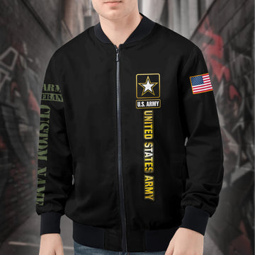 U.S Army Personalized All-over Print Bomber Jacket