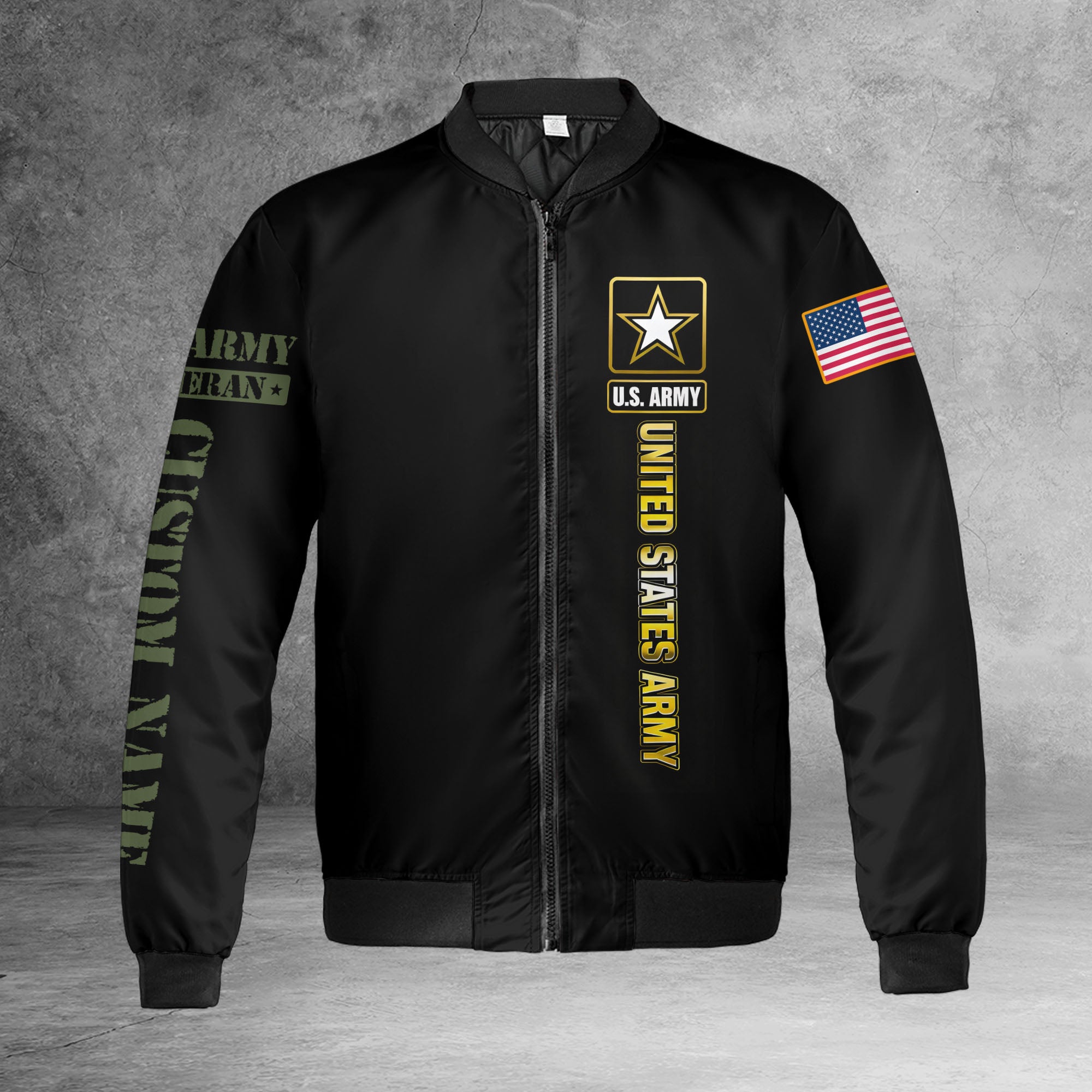 U.S Army Personalized All-over Print Bomber Jacket