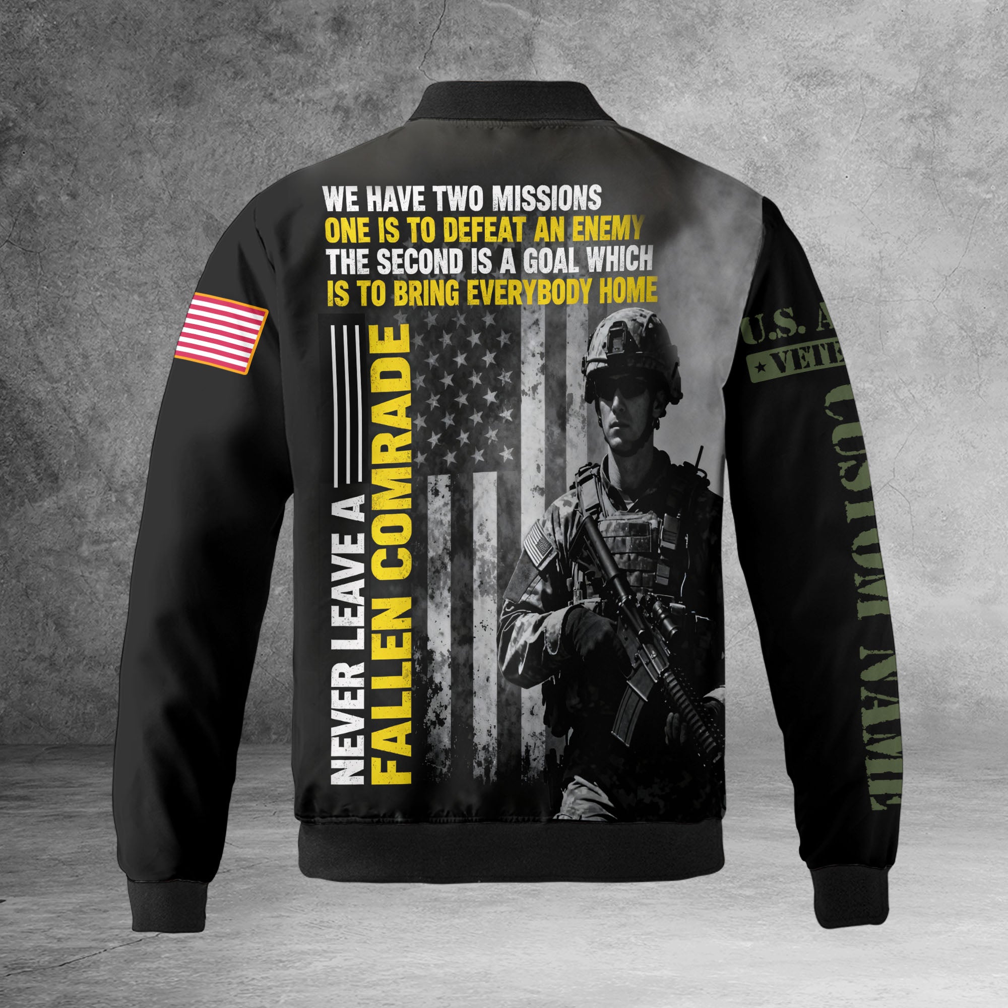 U.S Army Personalized All-over Print Bomber Jacket