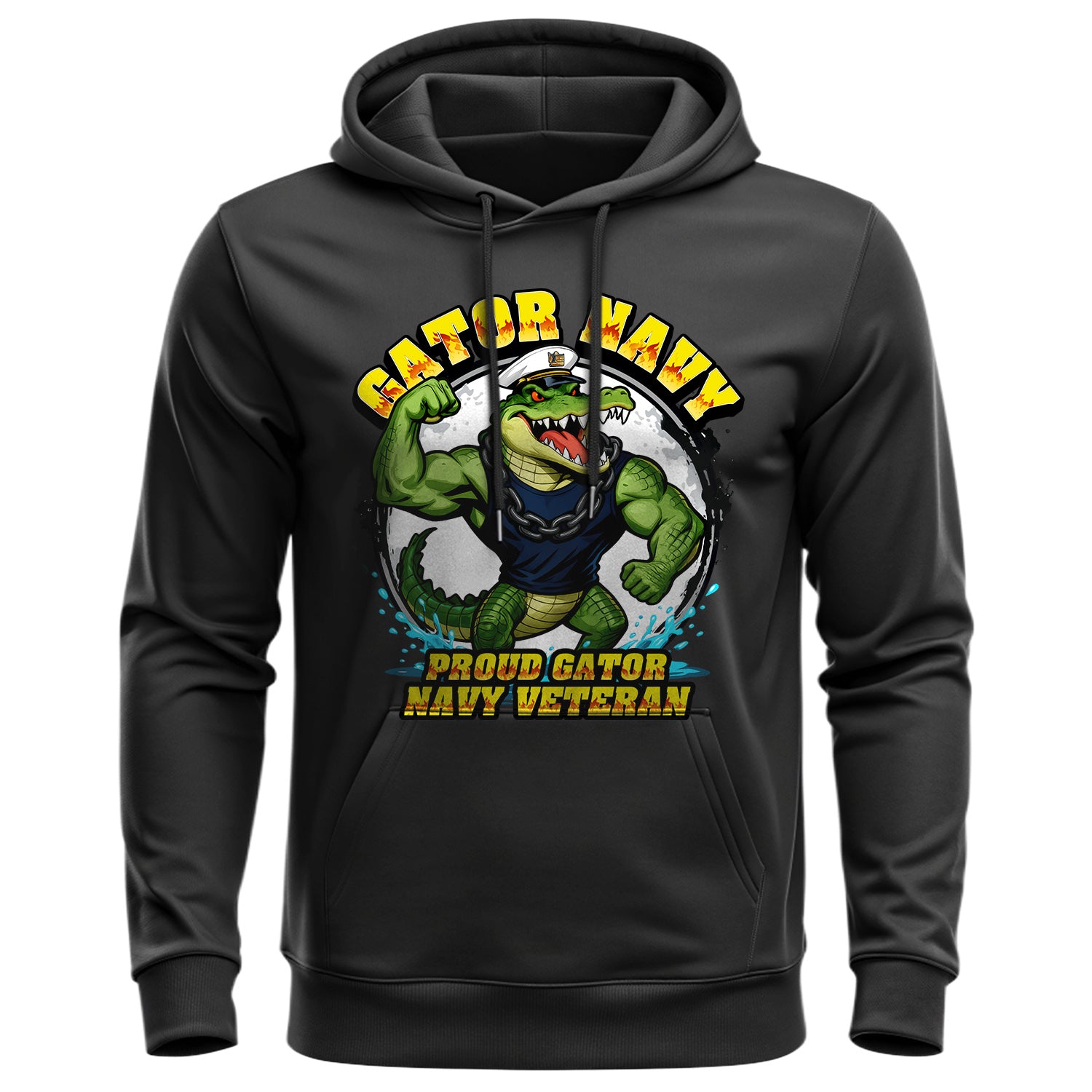 Gator Navy Proud Gator Navy Veteran Hoodie