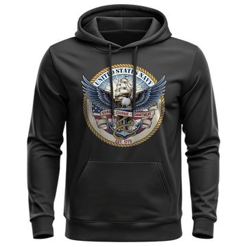 United States Navy Honor Courage Commitment Hoodie