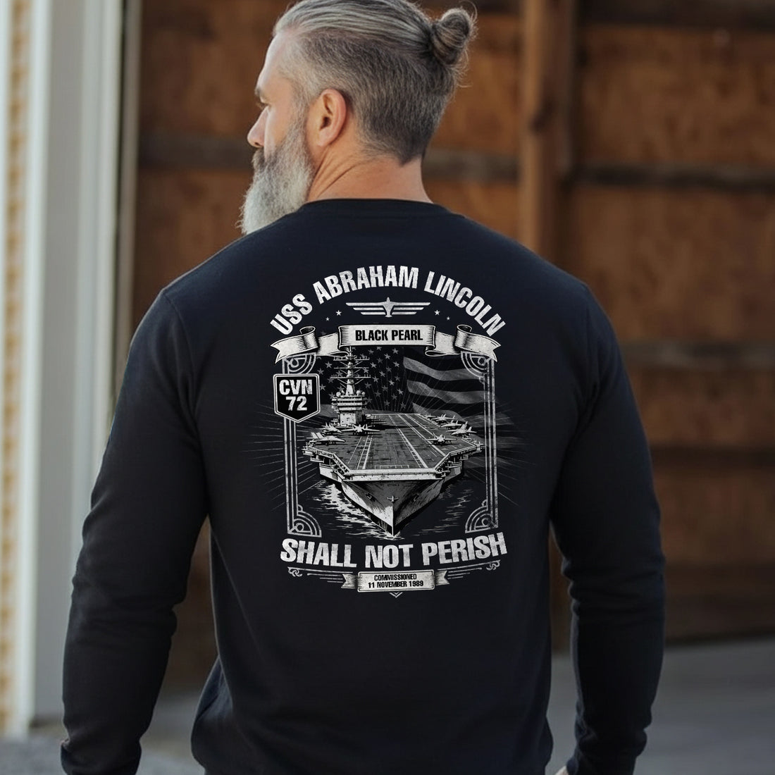 USS Abraham Lincoln CVN 72 Black Pearl Sweatshirt