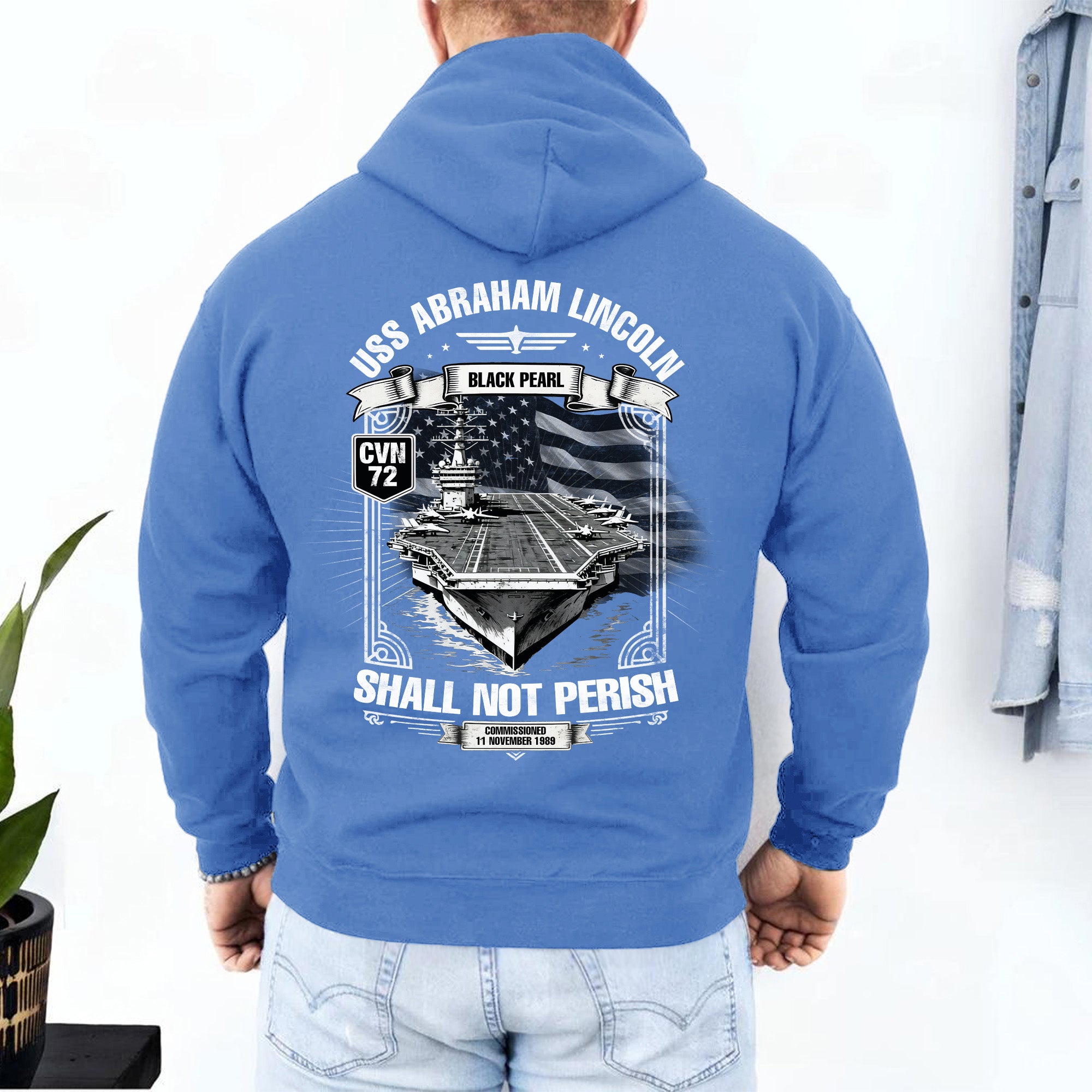 USS Abraham Lincoln CVN 72 Black Pearl Sweatshirt