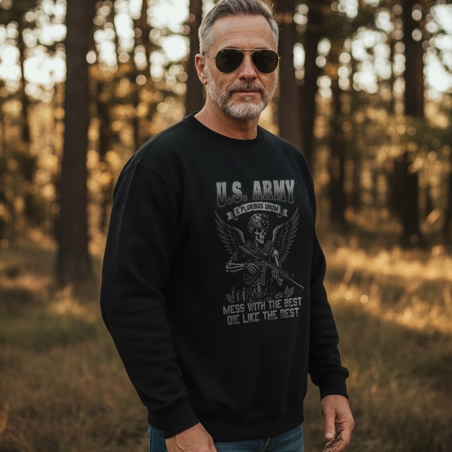 US Army E Pluribus Unum Mess with the Sweatshirt