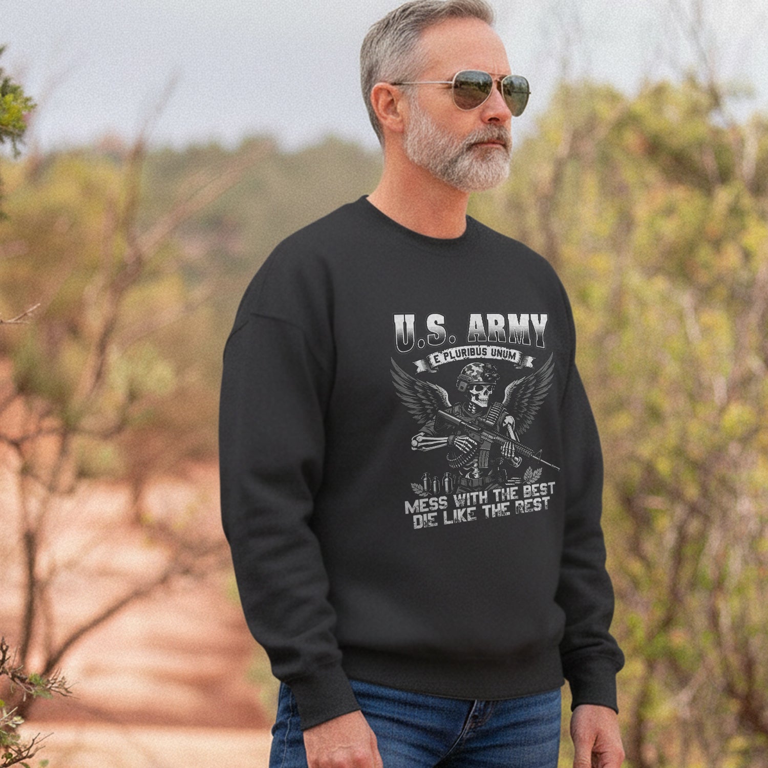 US Army E Pluribus Unum Mess with the Sweatshirt