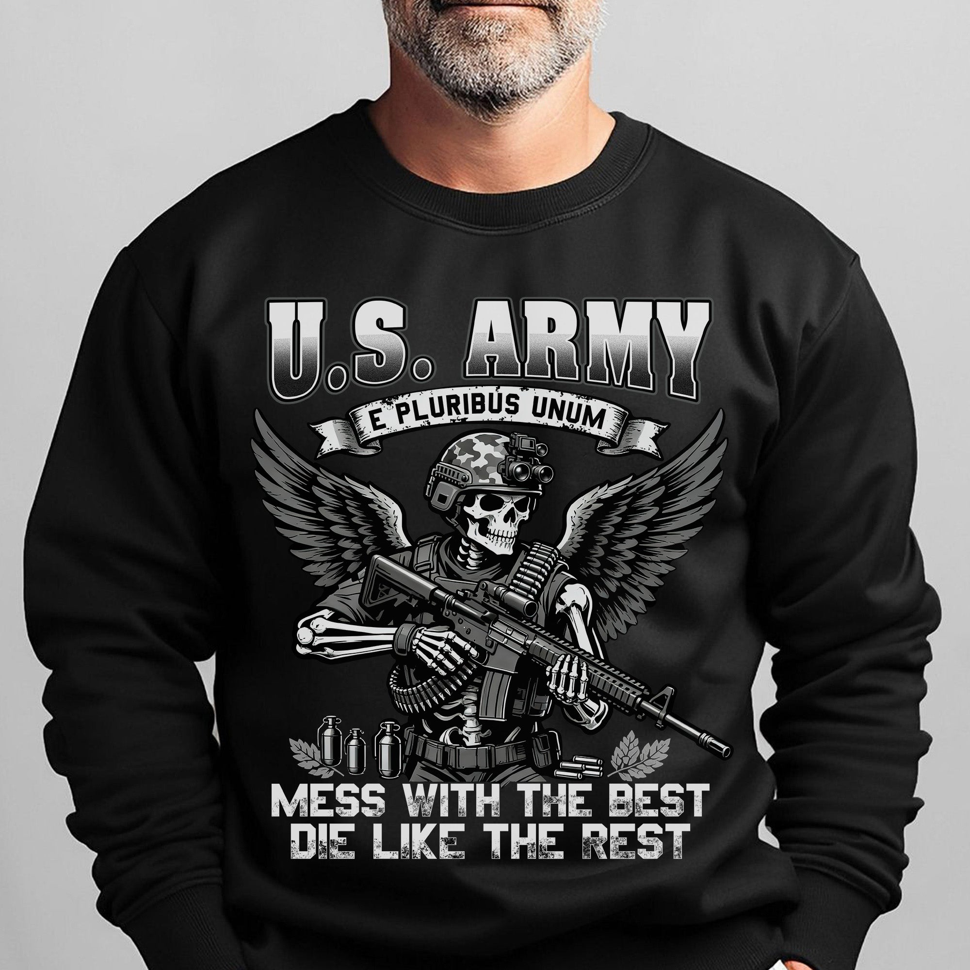 US Army E Pluribus Unum Mess with the Sweatshirt