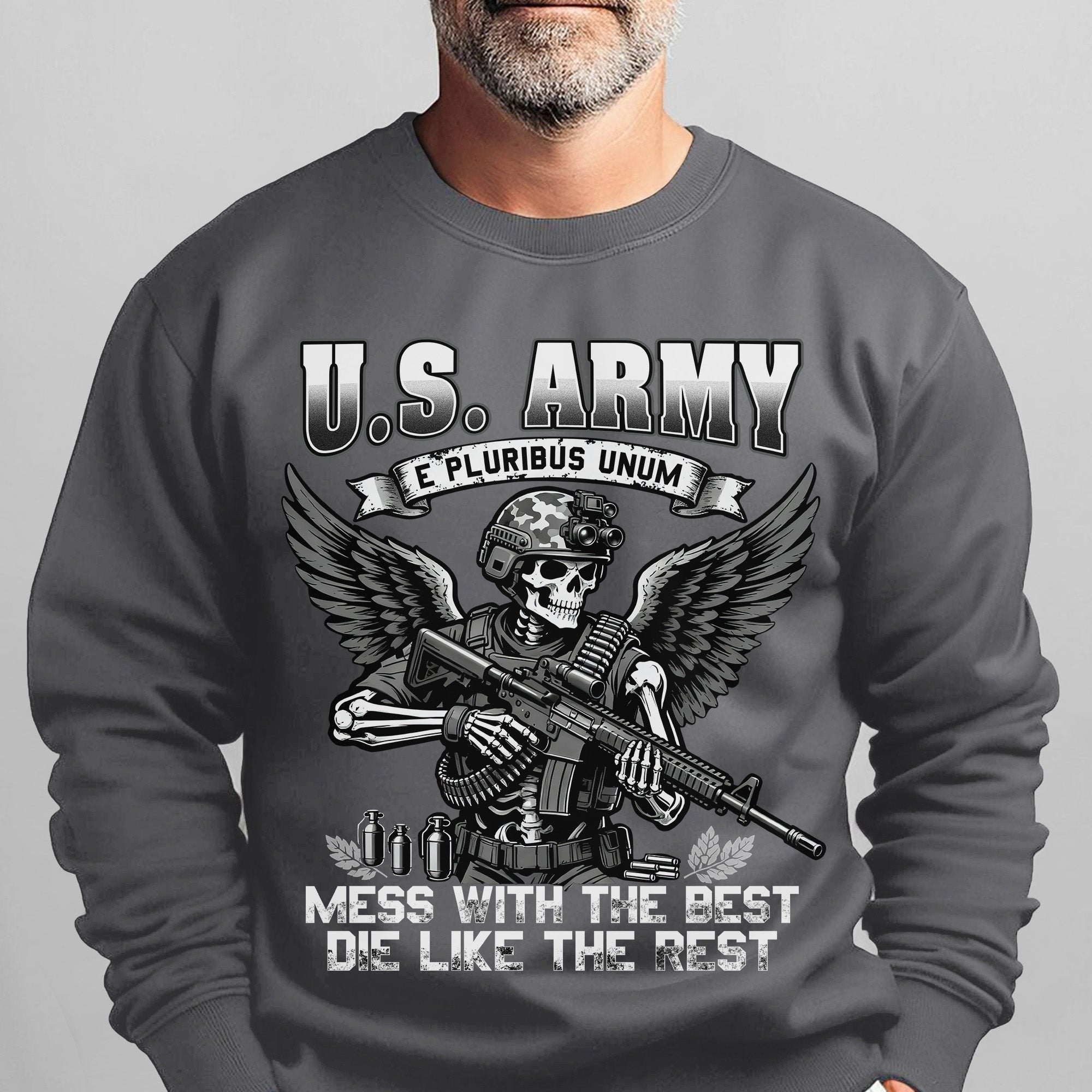 US Army E Pluribus Unum Mess with the Sweatshirt