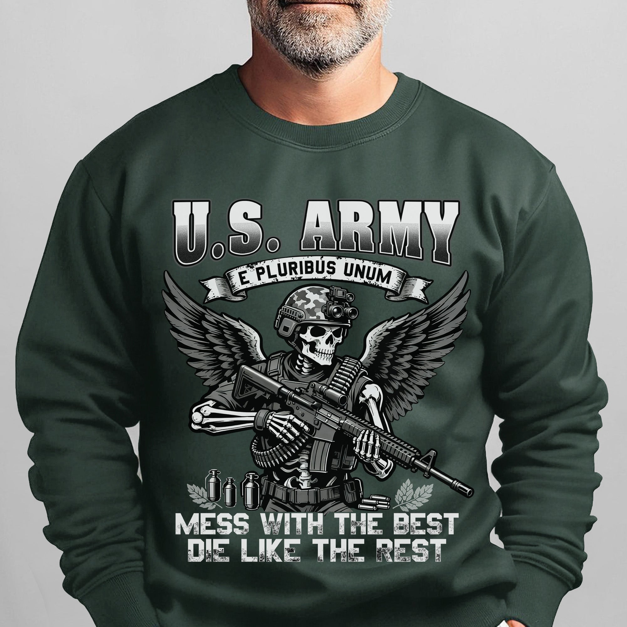 US Army E Pluribus Unum Mess with the Sweatshirt