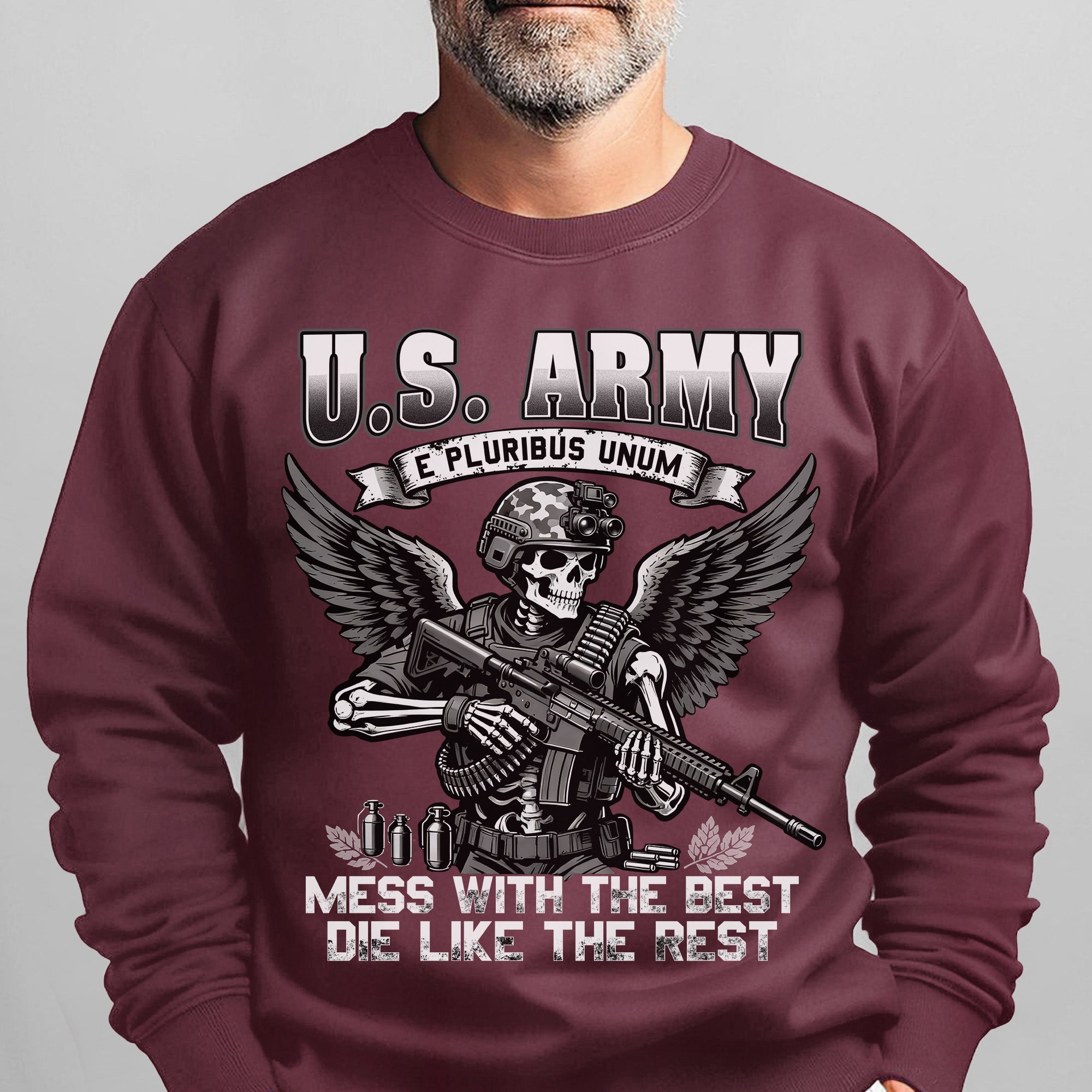 US Army E Pluribus Unum Mess with the Sweatshirt