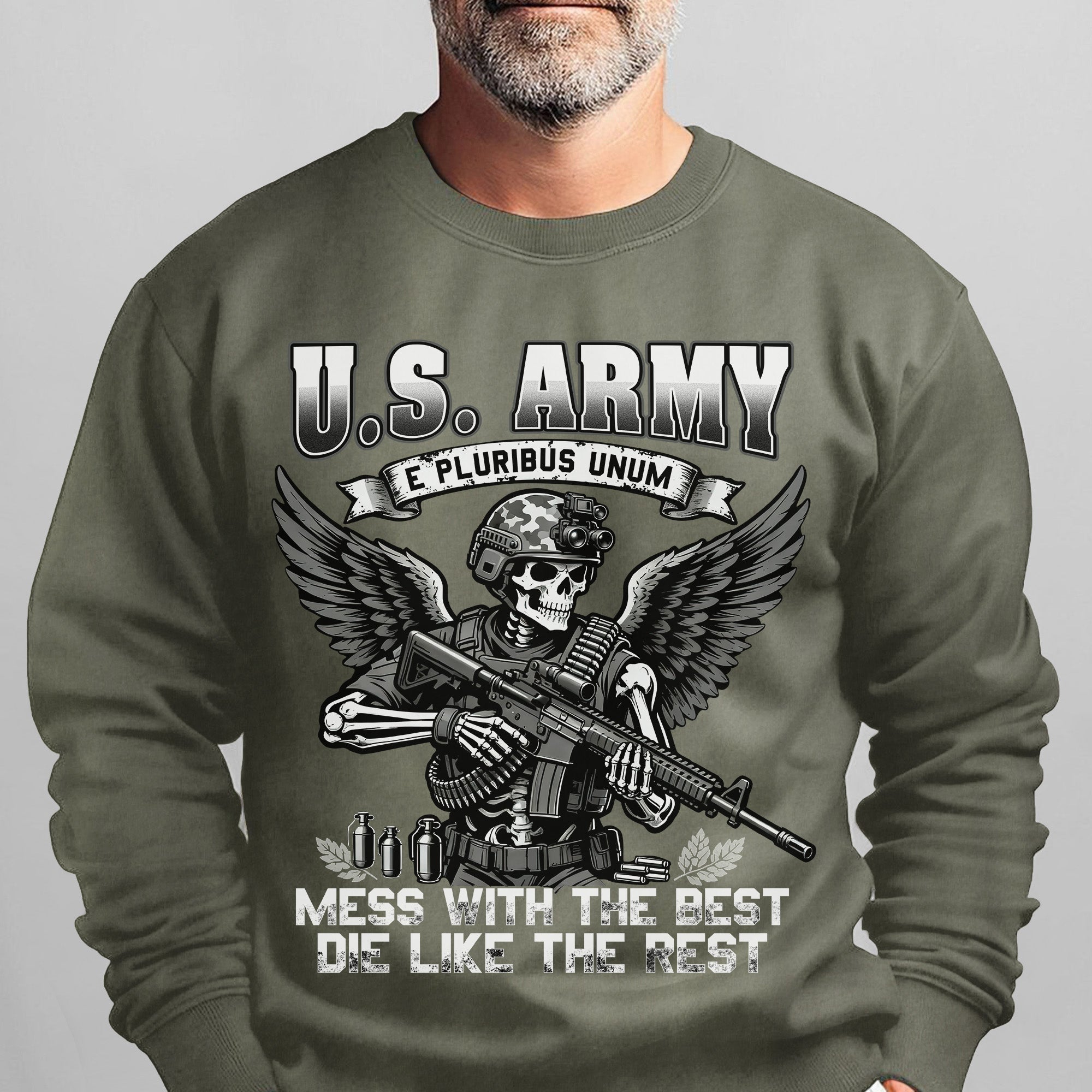 US Army E Pluribus Unum Mess with the Sweatshirt