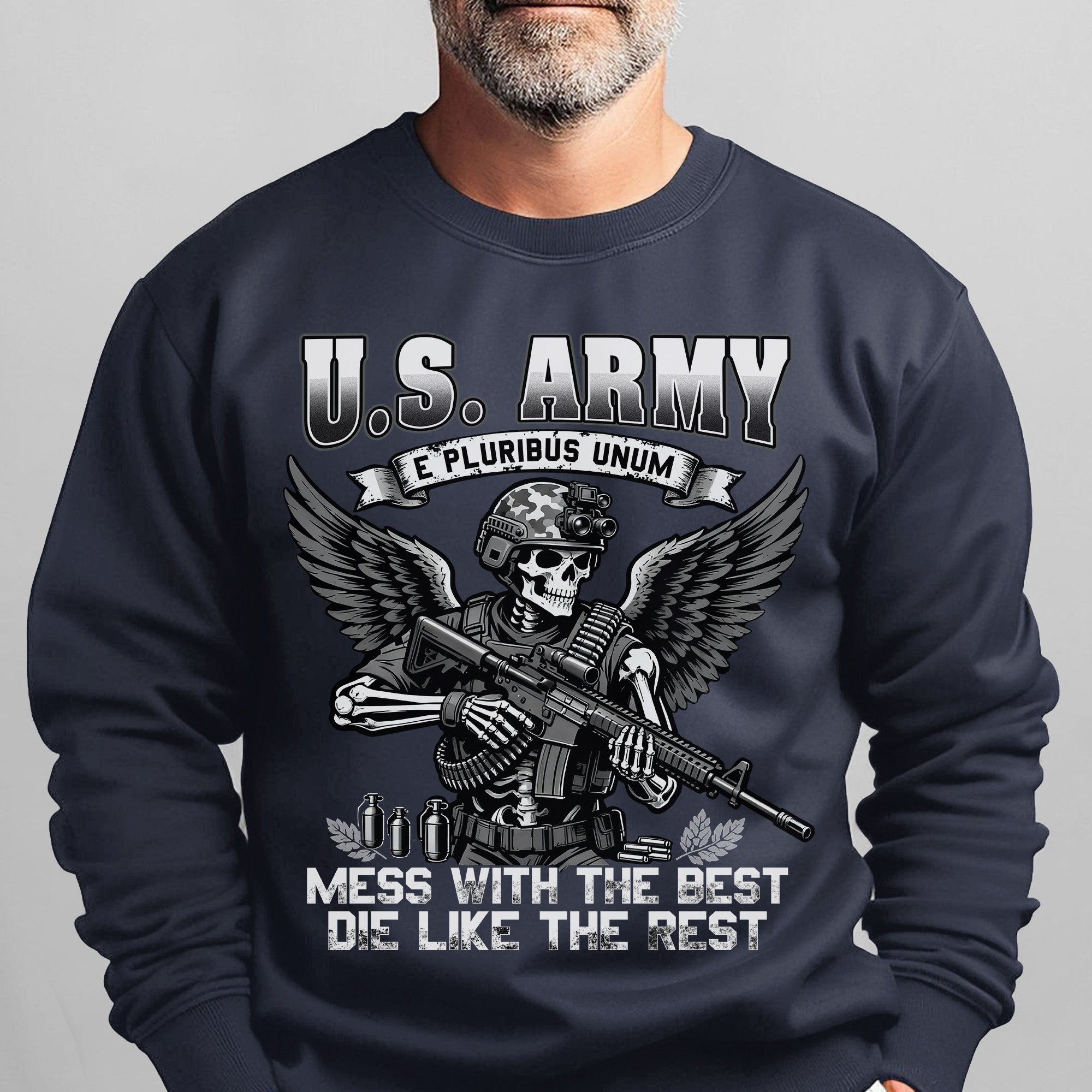 US Army E Pluribus Unum Mess with the Sweatshirt