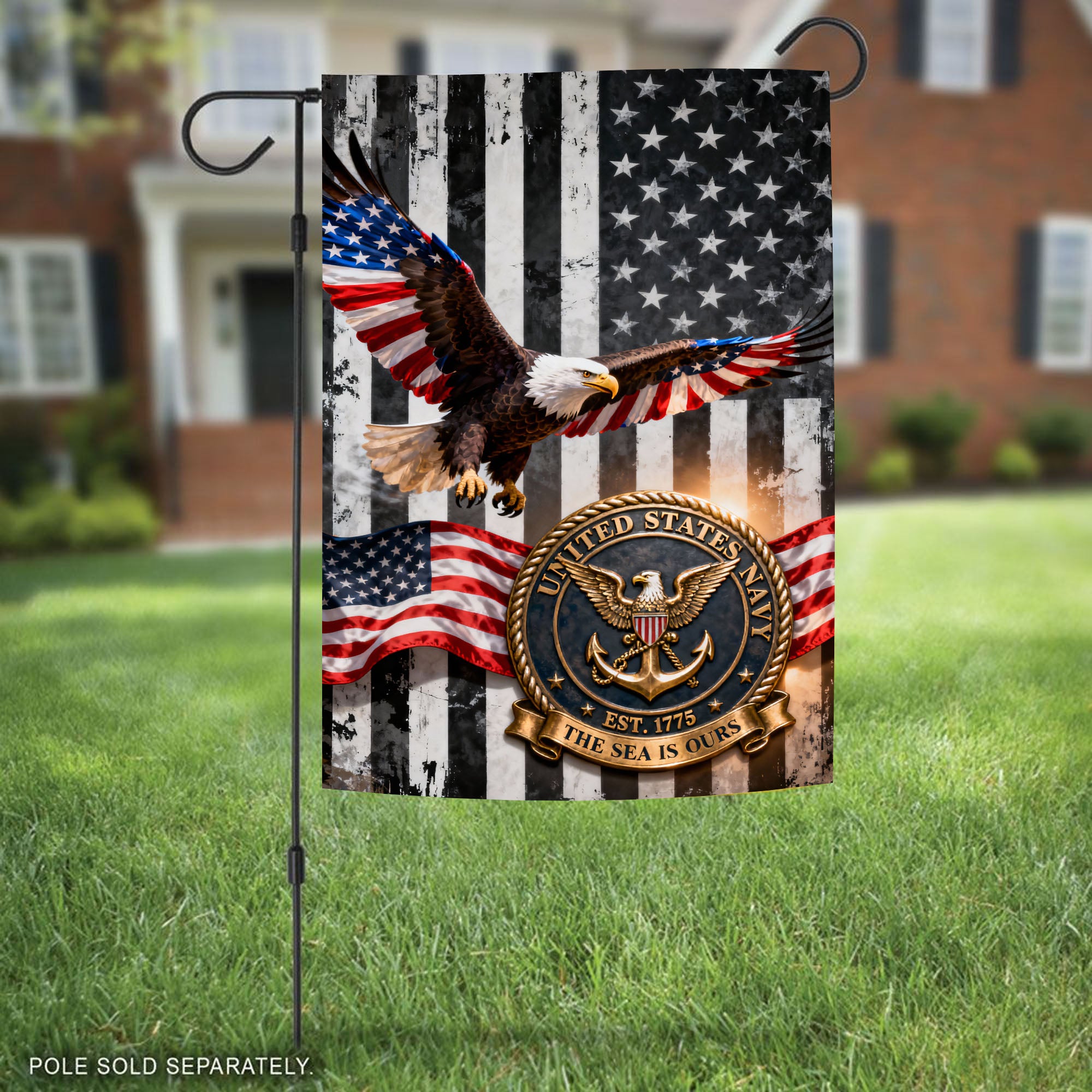 U.S. Navy Est 1775 The Sea Is Ours Flag