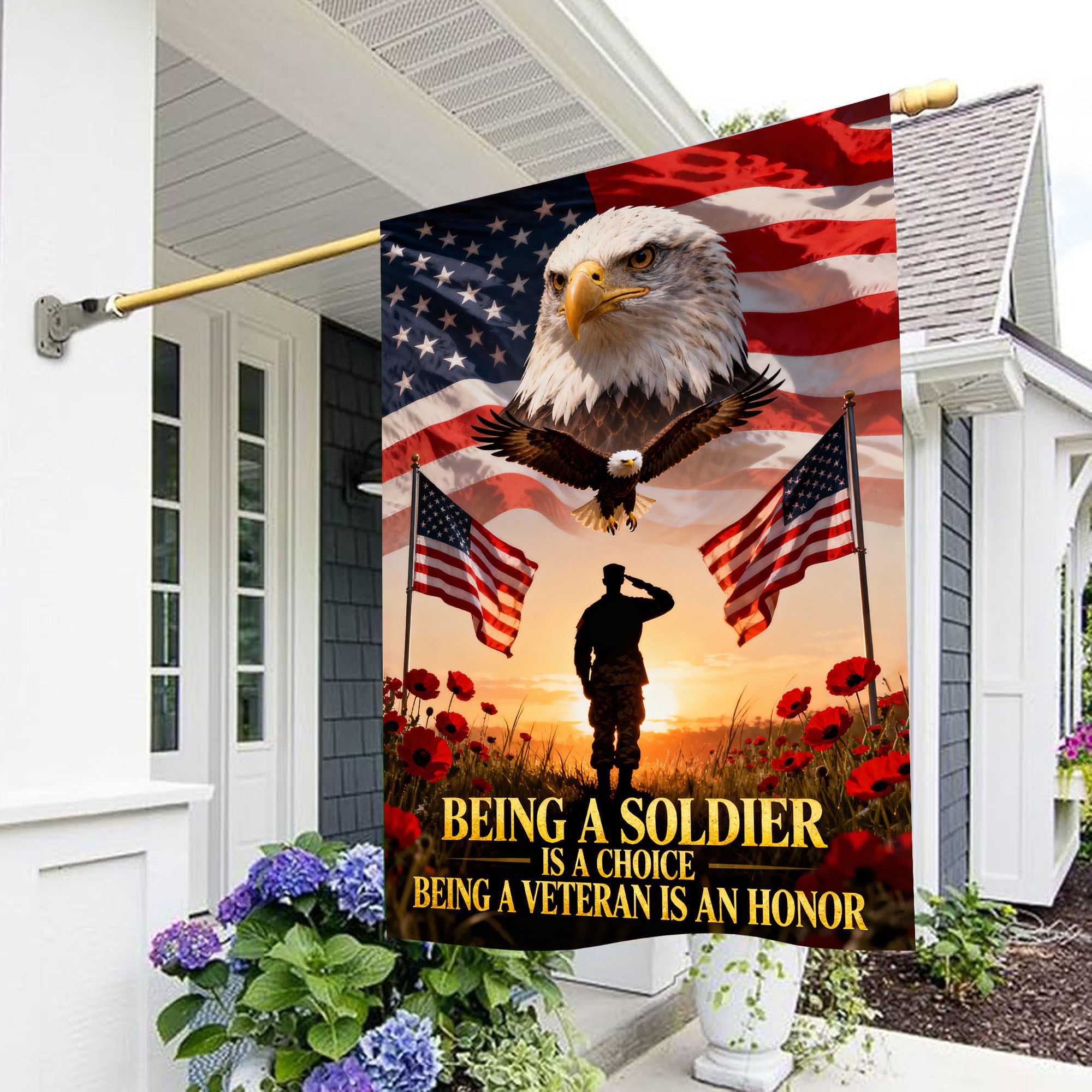 Veteran Pride Military Service Flag