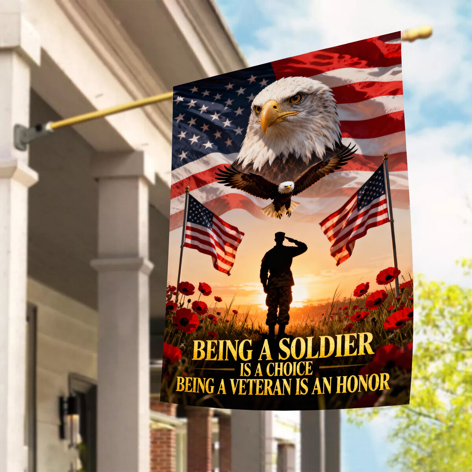 Veteran Pride Military Service Flag