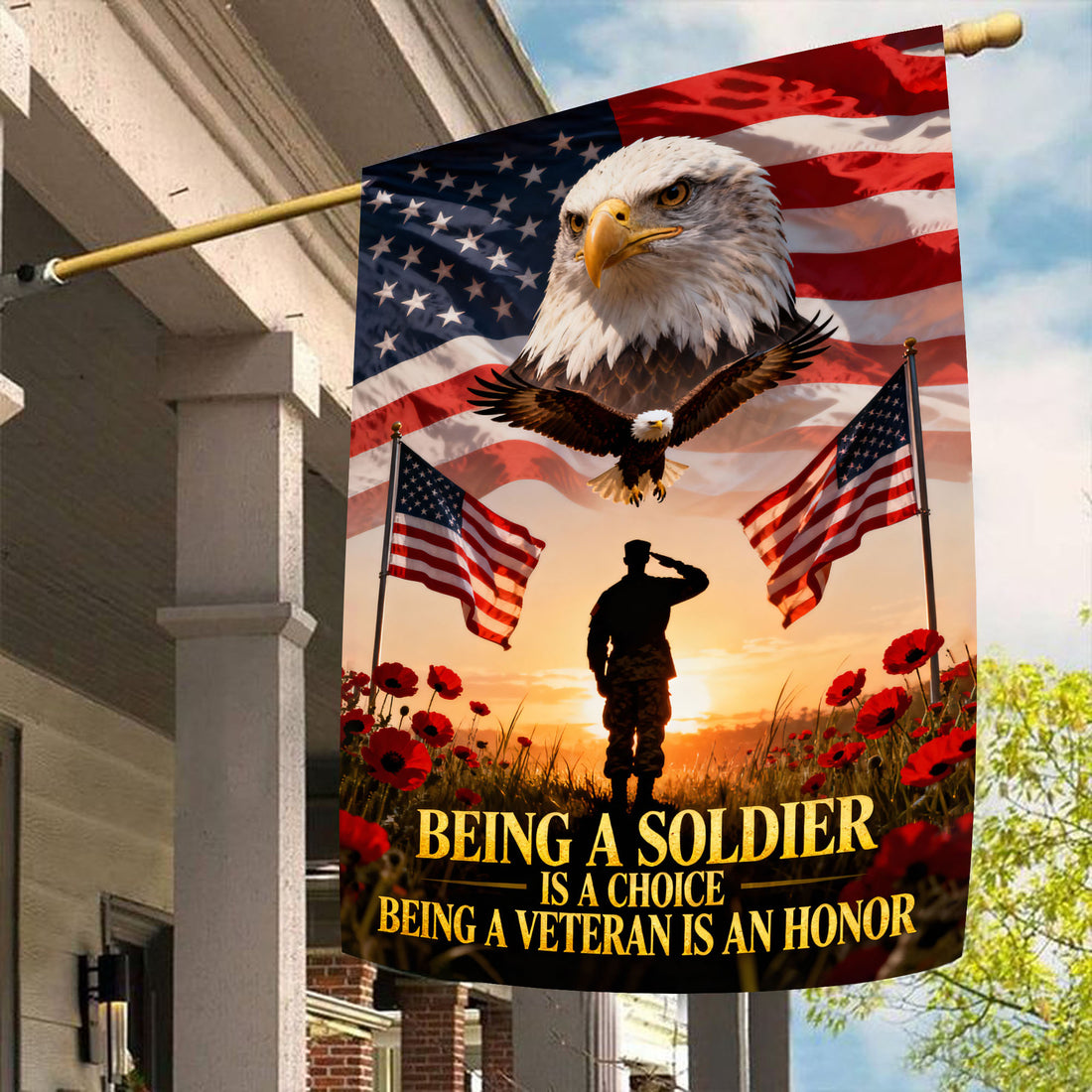 Veteran Pride Military Service Flag