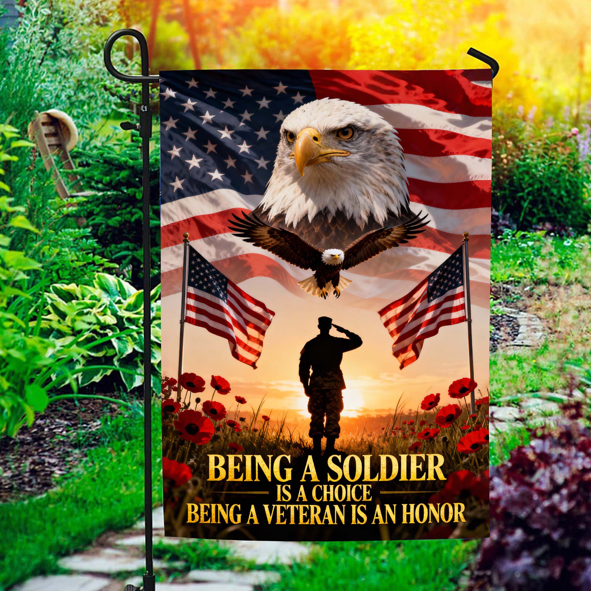 Veteran Pride Military Service Flag