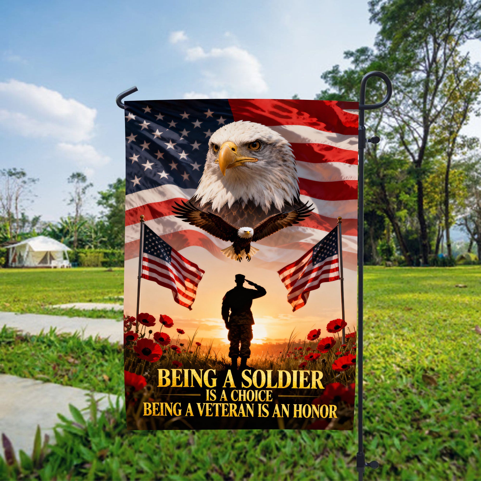 Veteran Pride Military Service Flag