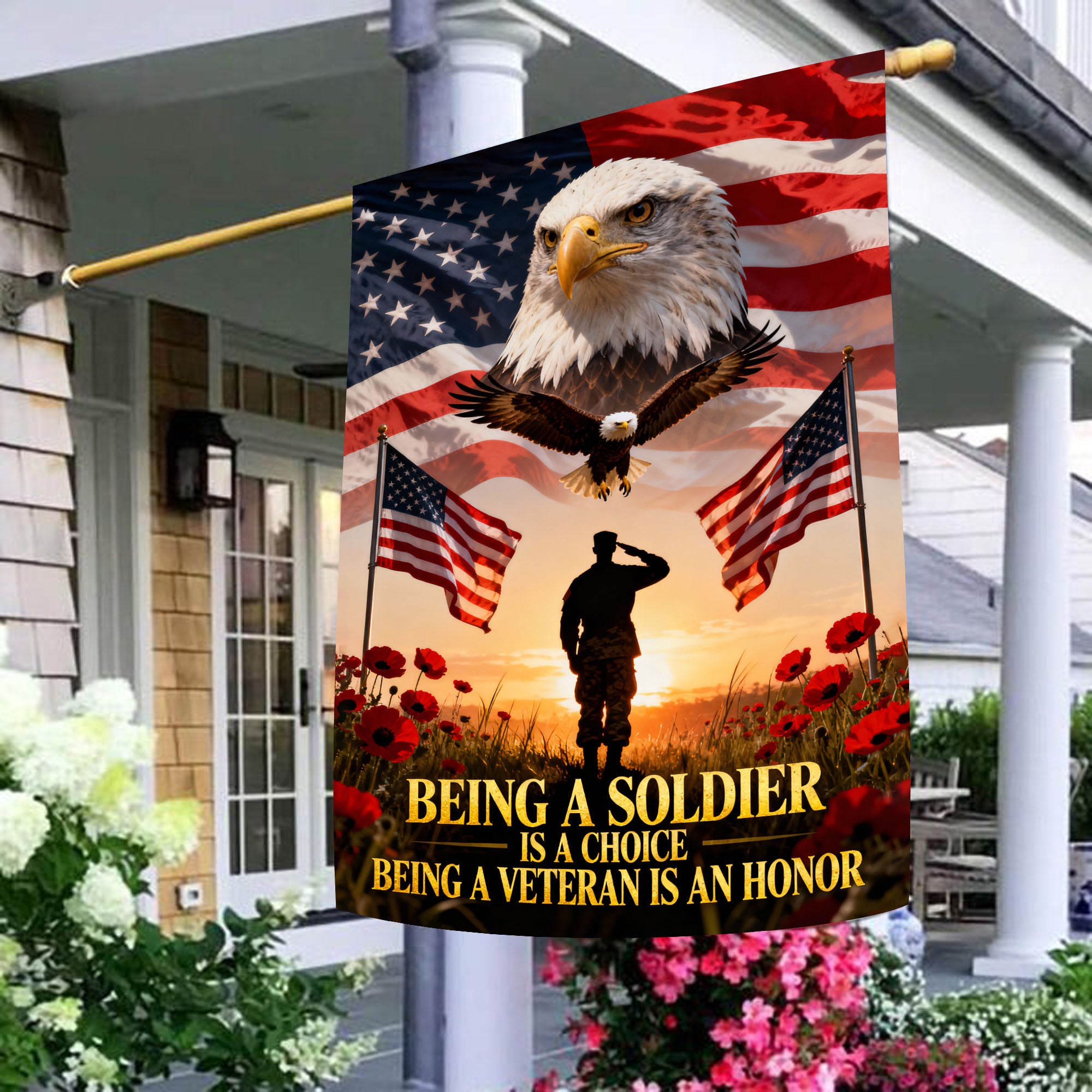 Veteran Pride Military Service Flag