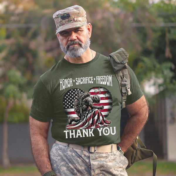 Honor Sacrifice and Remember Thank You T-Shirt