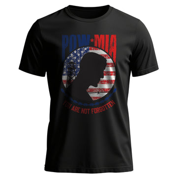 POW MIA Veteran Military Remembrance honor T-Shirt