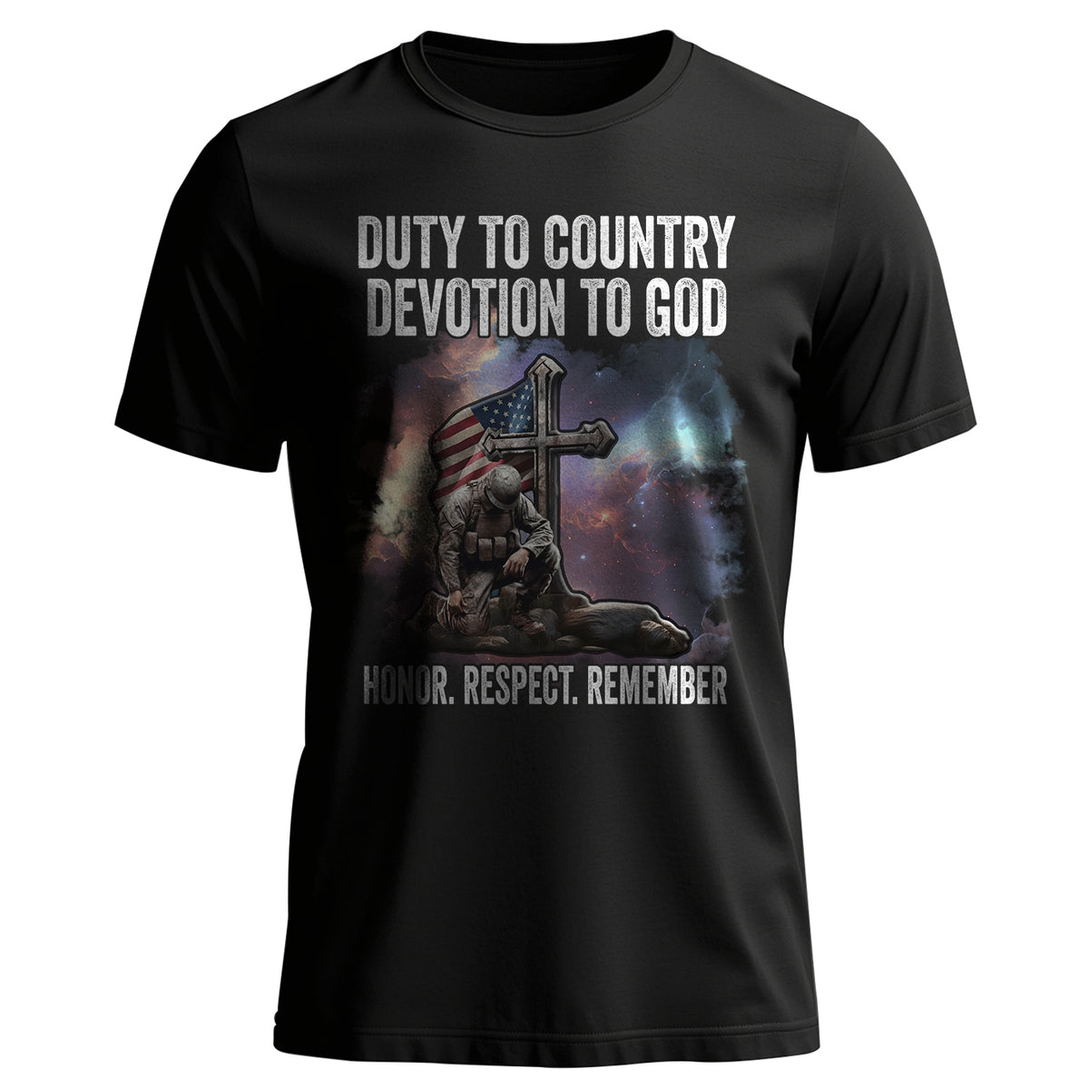 Duty to Country Devotion to God Patriotic T-Shirt Main image