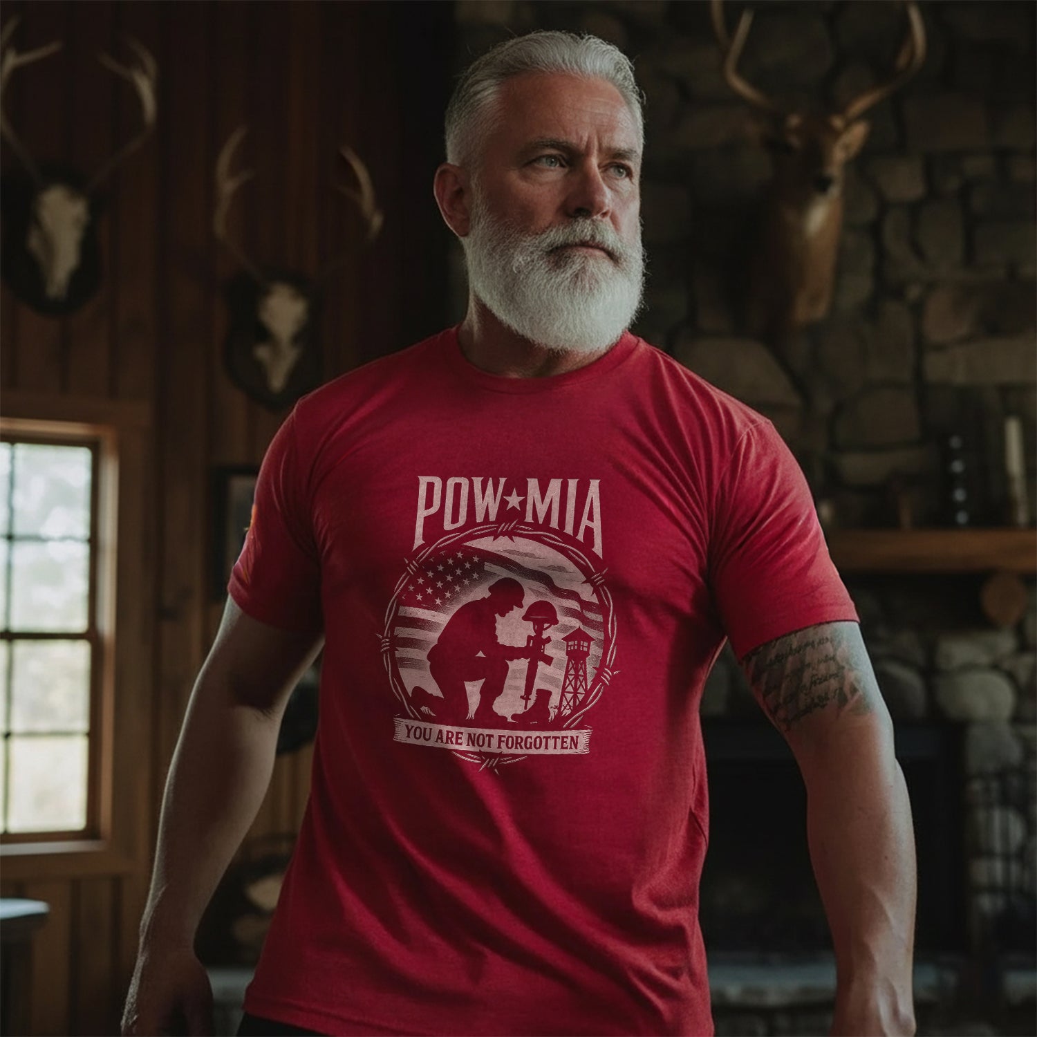 POW MIA T-Shirt, Veteran Tribute Tee, T-Shirt